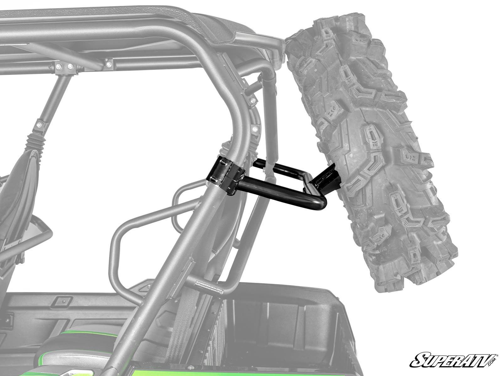 Photo of SuperATV Kawasaki Teryx4 Spare Tire Carrier by SuperATV - Premium Spare Tire Mounts for UTVs / Side by Sides