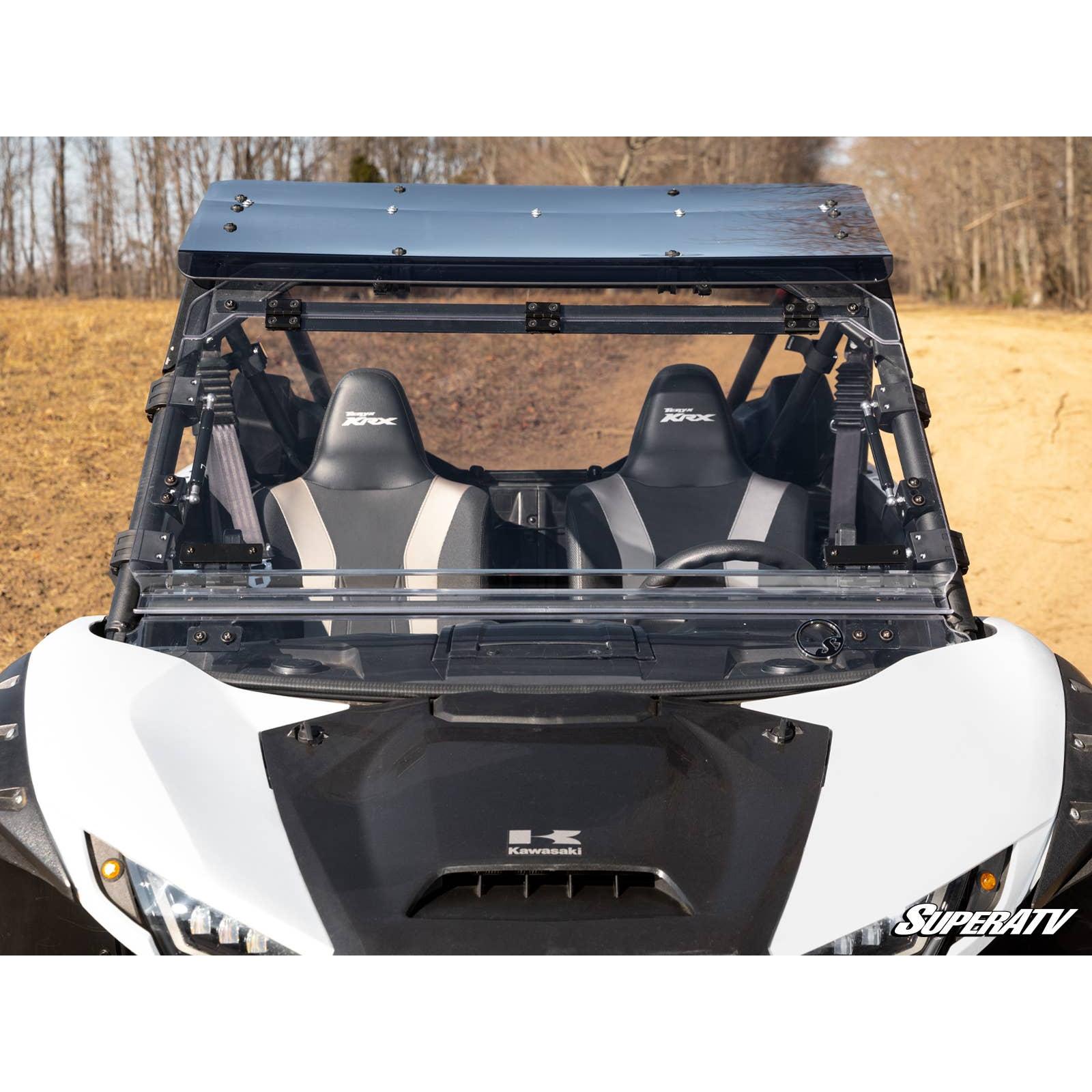 Photo of Kawasaki KRX Flip Windshield by SuperATV - Premium Windshields for UTVs / Side by Sides