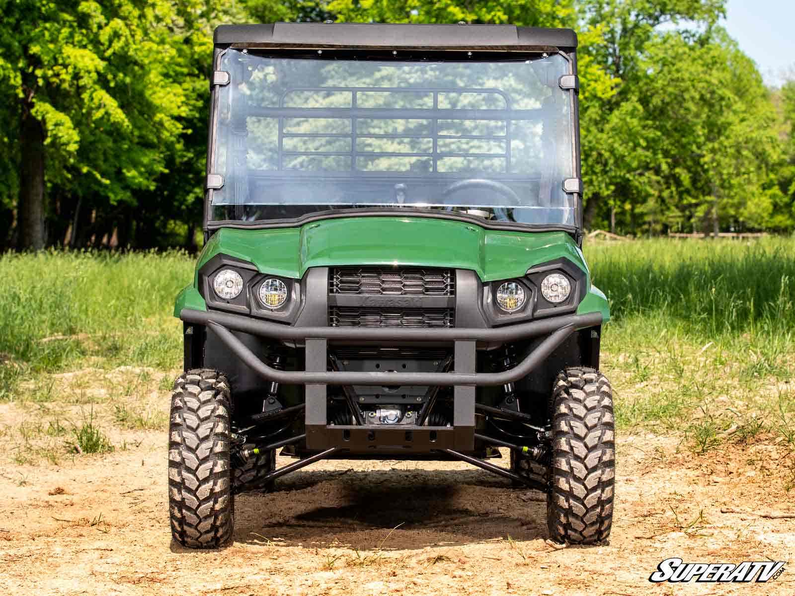 Photo of SuperATV Kawasaki Mule PRO-MX Scratch-Resistant Full Windshield by SuperATV - Premium Windshields for UTVs / Side by Sides