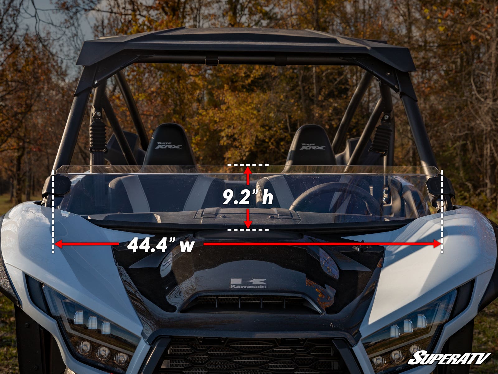 Photo of SuperATV Kawasaki Teryx KRX 1000 Half Windshield by SuperATV - Premium Windshields for UTVs / Side by Sides