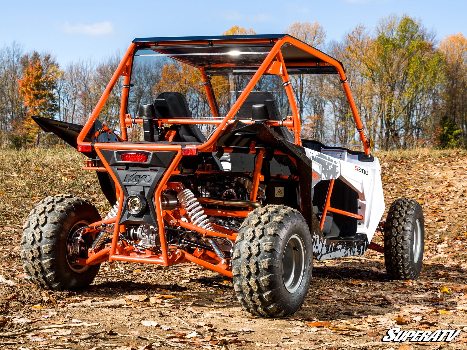 Photo of SuperATV Kayo S200 Rear Windshield by SuperATV - Premium Windshields for UTVs / Side by Sides