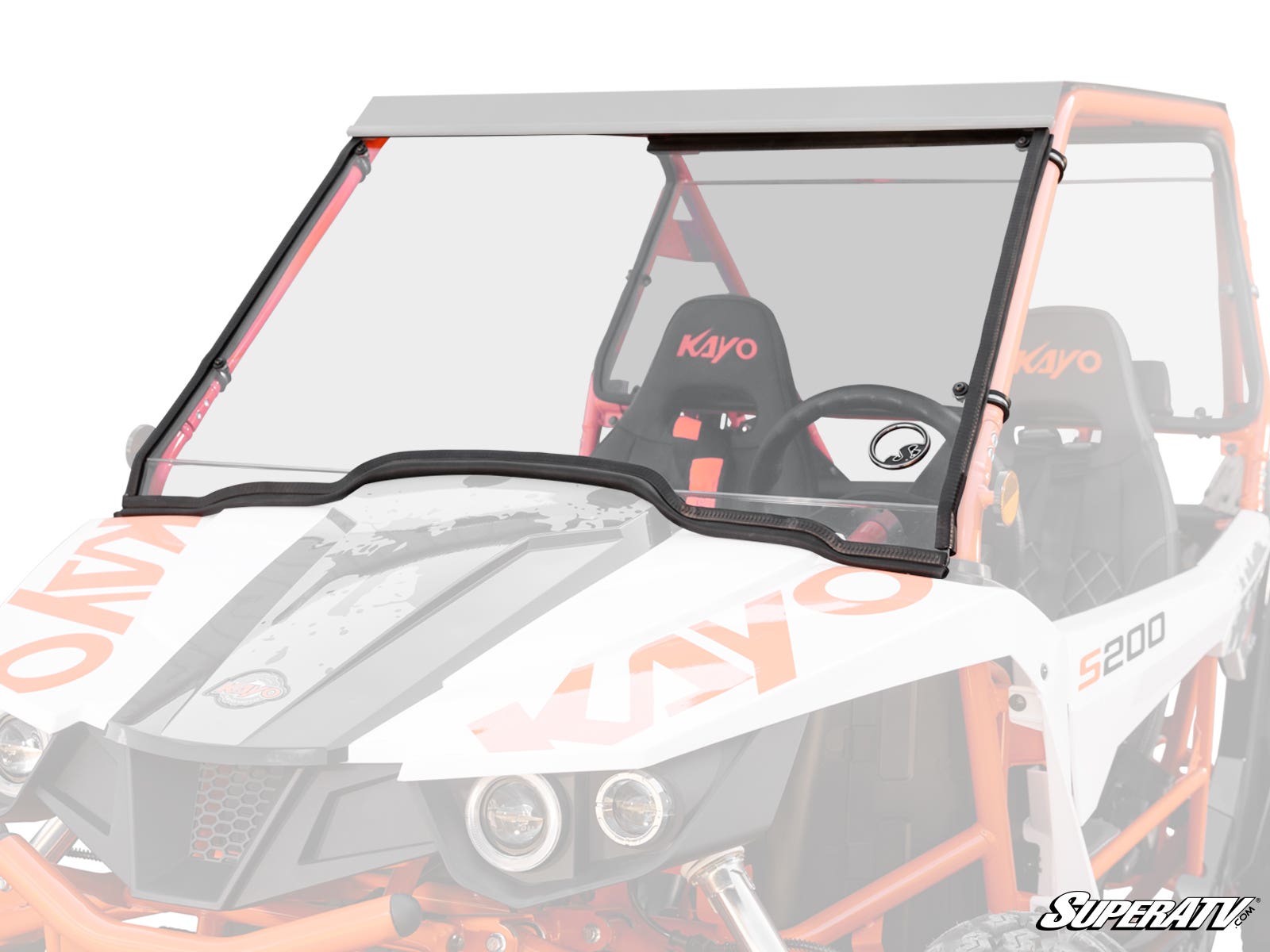Photo of SuperATV Kayo S200 Scratch-Resistant Full Windshield by SuperATV - Premium Windshields for UTVs / Side by Sides