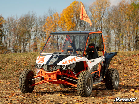 Photo of SuperATV Kayo S200 Scratch-Resistant Full Windshield by SuperATV - Premium Windshields for UTVs / Side by Sides