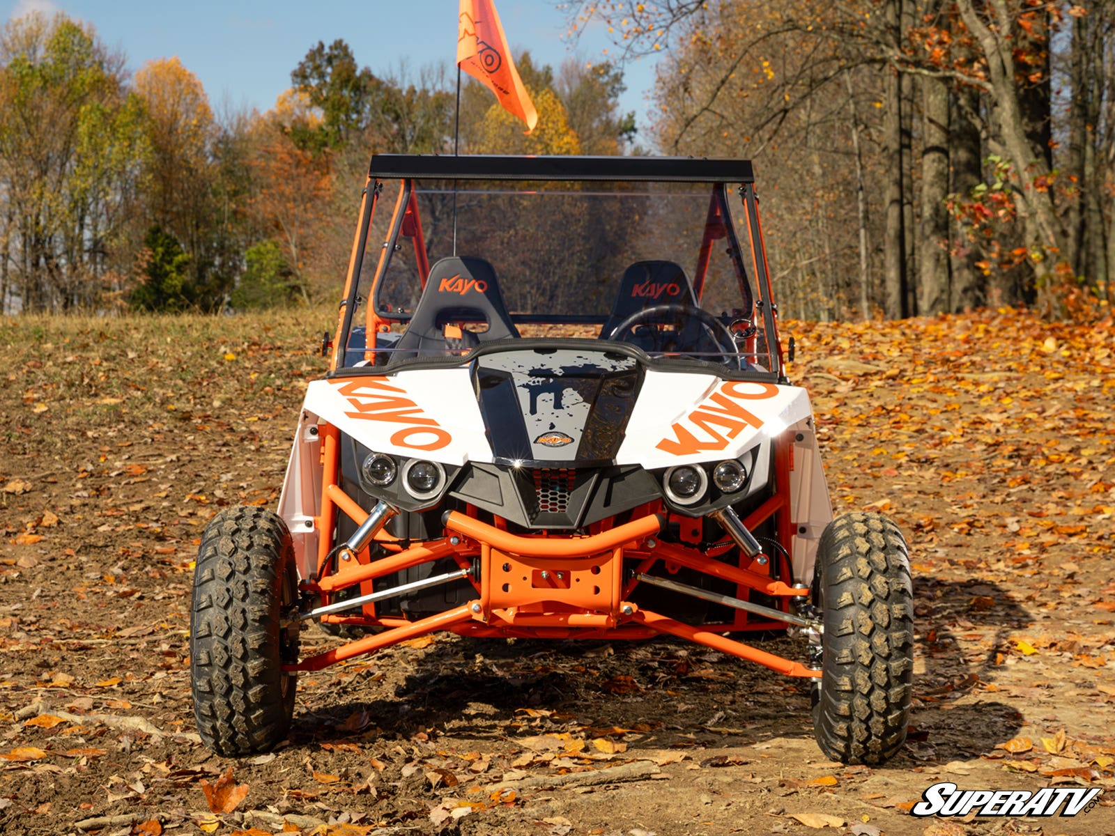 Photo of SuperATV Kayo S200 Scratch-Resistant Full Windshield by SuperATV - Premium Windshields for UTVs / Side by Sides