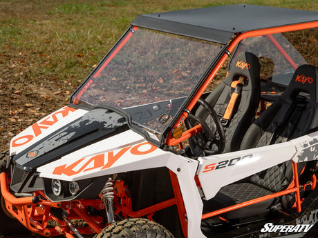 Photo of SuperATV Kayo S200 Scratch-Resistant Full Windshield by SuperATV - Premium Windshields for UTVs / Side by Sides