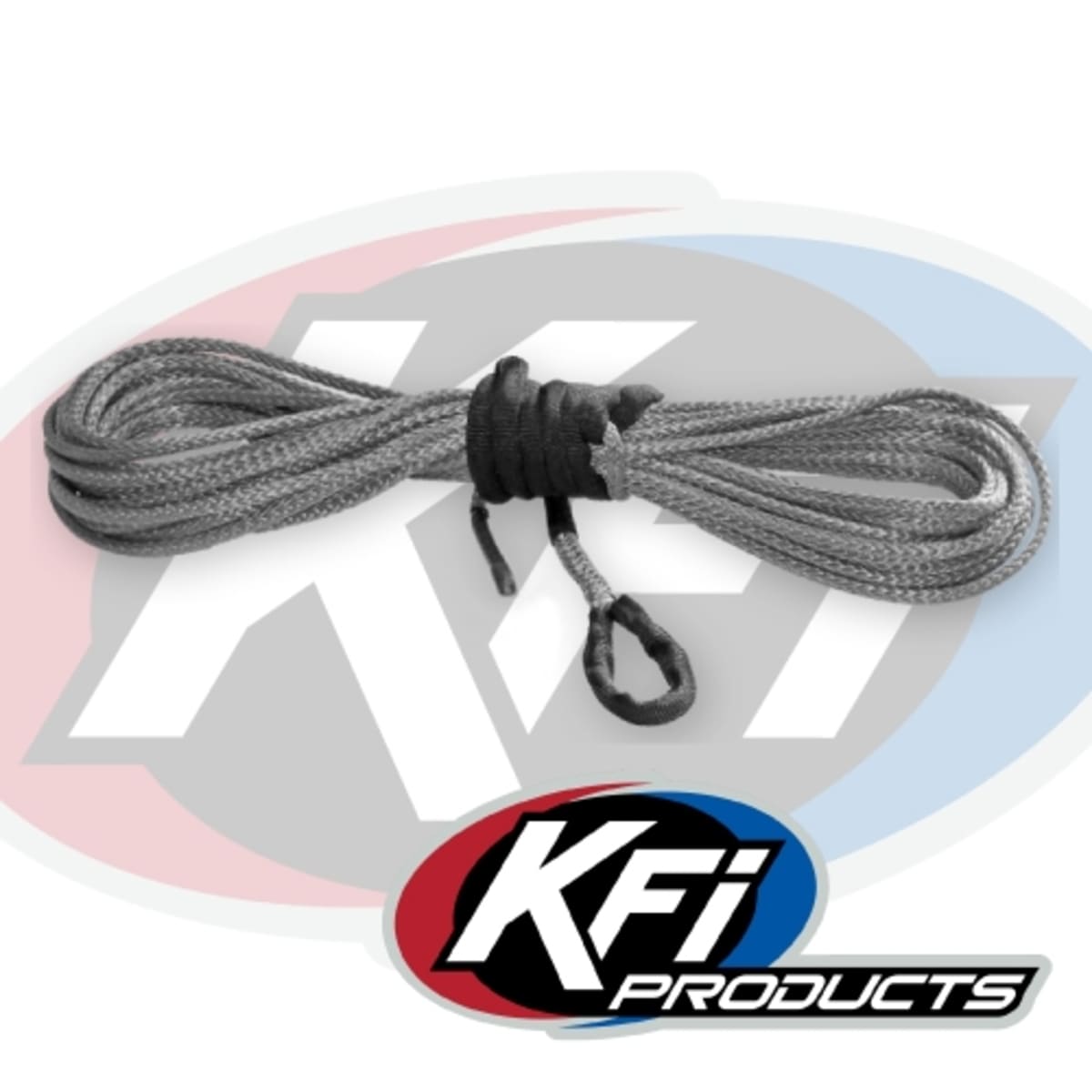 KFI 15/64" Synthetic 38' Winch Cable - Smoke