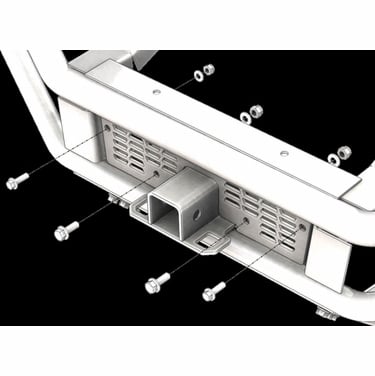 Photo of KFI 2 Inch Front Upper Receiver Hitch - 2010-21 Mid Size Polaris Ranger by KFI - Premium Receivers & Hitches for UTVs / Side by Sides