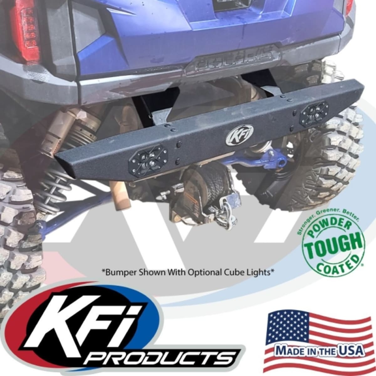 KFI '21+ Polaris General Rear Formed Bumper