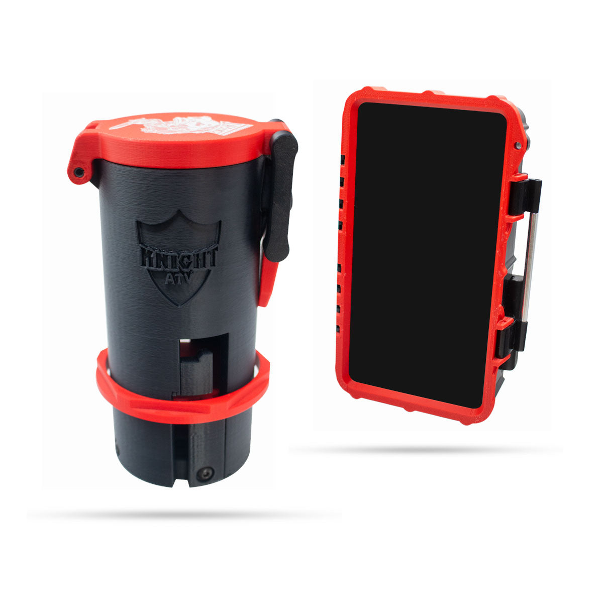 Photo of SafeBox phone holder & Knight Shield drink holder bundle by Knight ATV - Premium for UTVs / Side by Sides