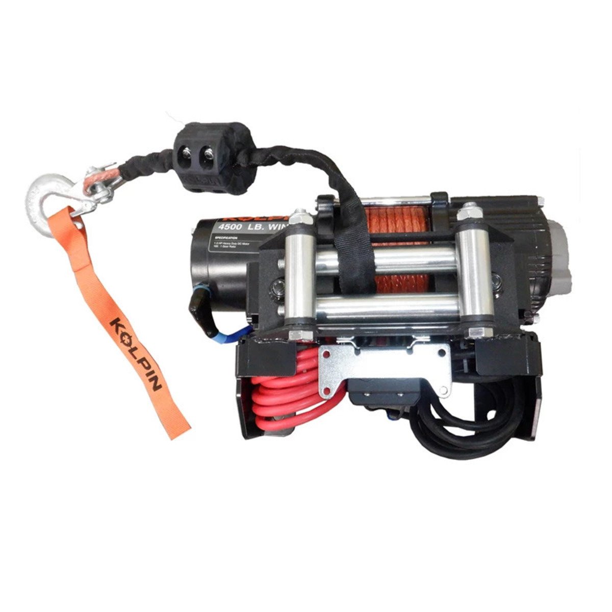 Kolpin Kawasaki Mule Pro FX/FXT Quick Mount Winch 4500 lb Synthetic Rope