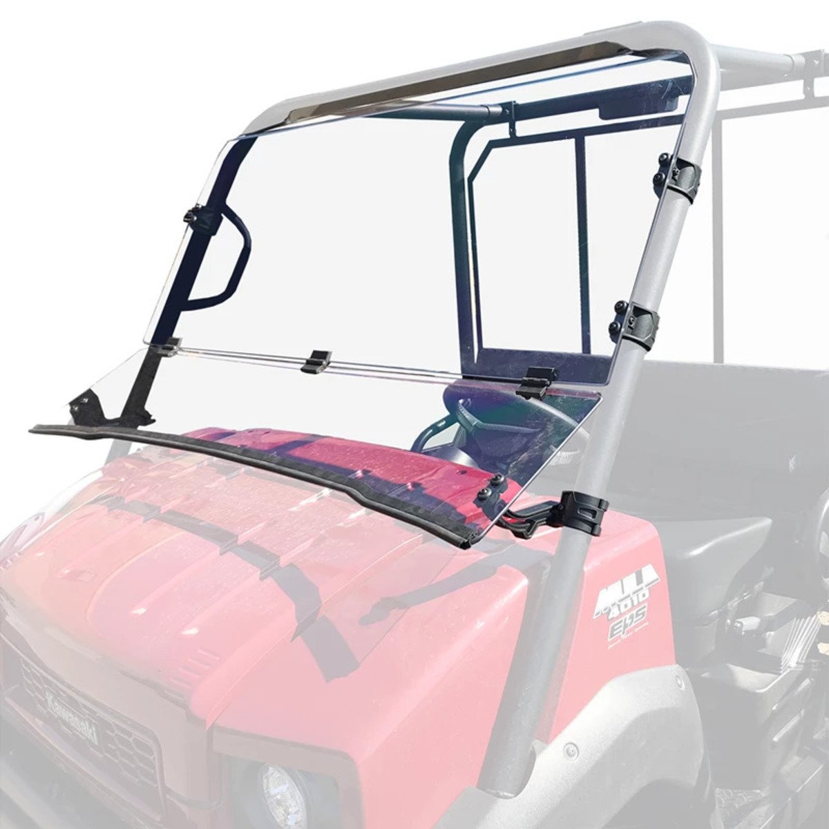 Kolpin Kawasaki Mule UTV Windshield Full Fixed Hinged