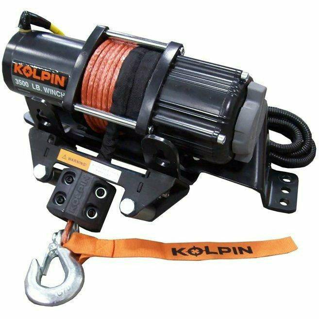 Photo of Polaris Ranger 570 Quick Mount Winch 3500 lb Synthetic Rope by Kolpin - Premium Winches & Winch Mounts for UTVs / Side by Sides
