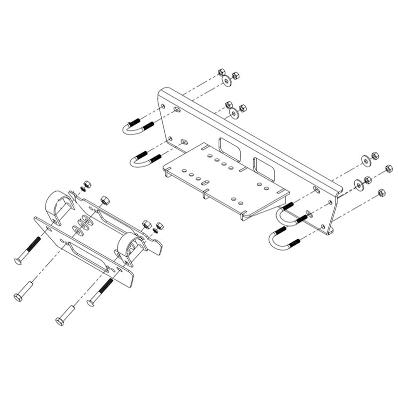 Kolpin Winch '09-'13 Honda Big Red MUV Winch Mount Kit