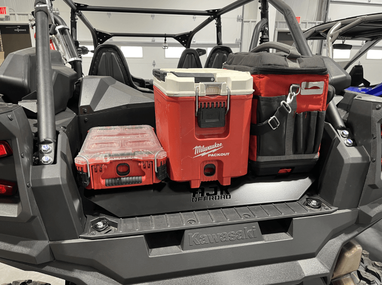 Photo of Kawasaki KRX Packout Mount - Subwoofer Compatible by AJK Offroad - Premium for UTVs / Side by Sides