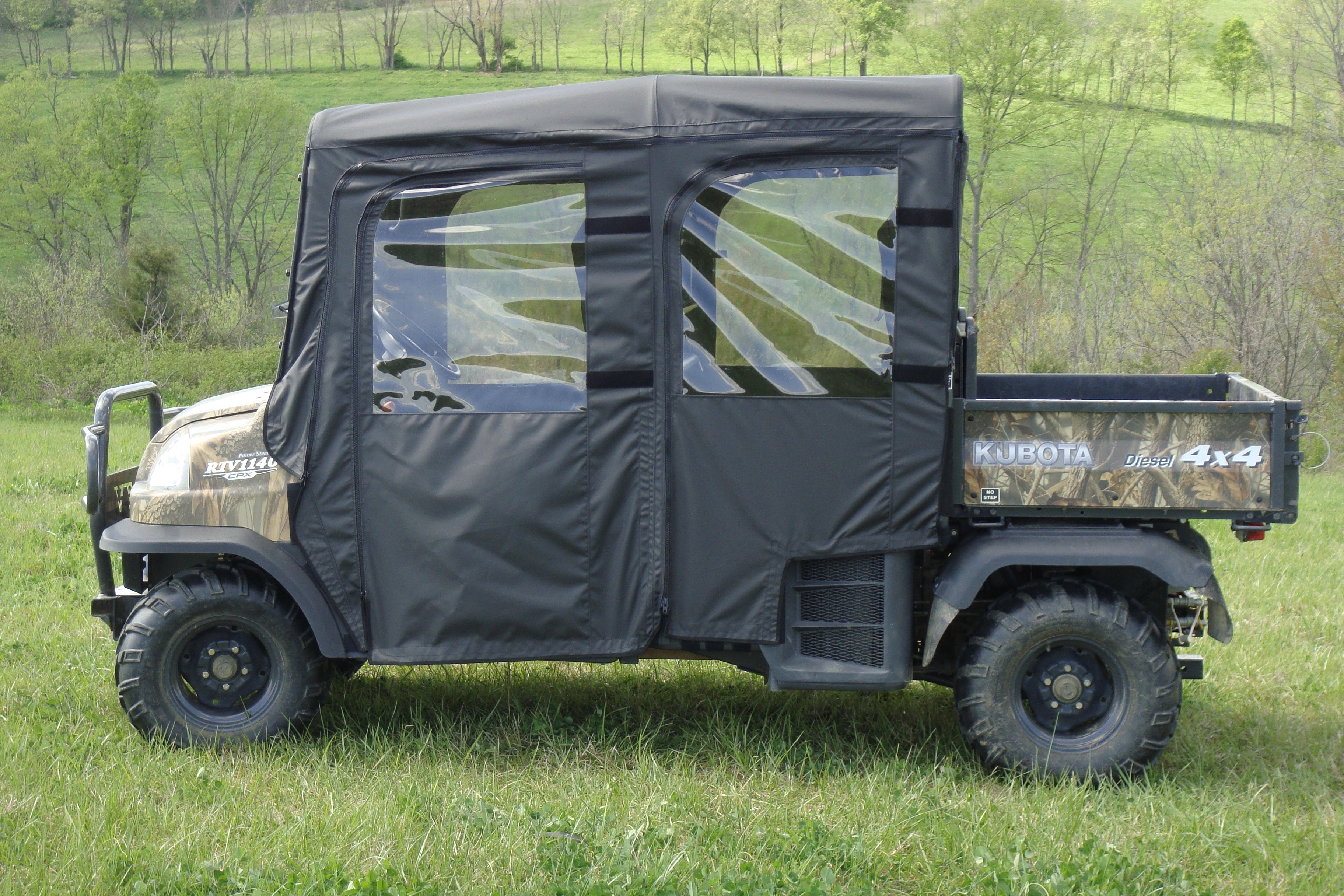 Photo of Kubota RTV 1140 - Door/Rear Window Combo by 3 Star UTV - Premium Enclosures for UTVs / Side by Sides