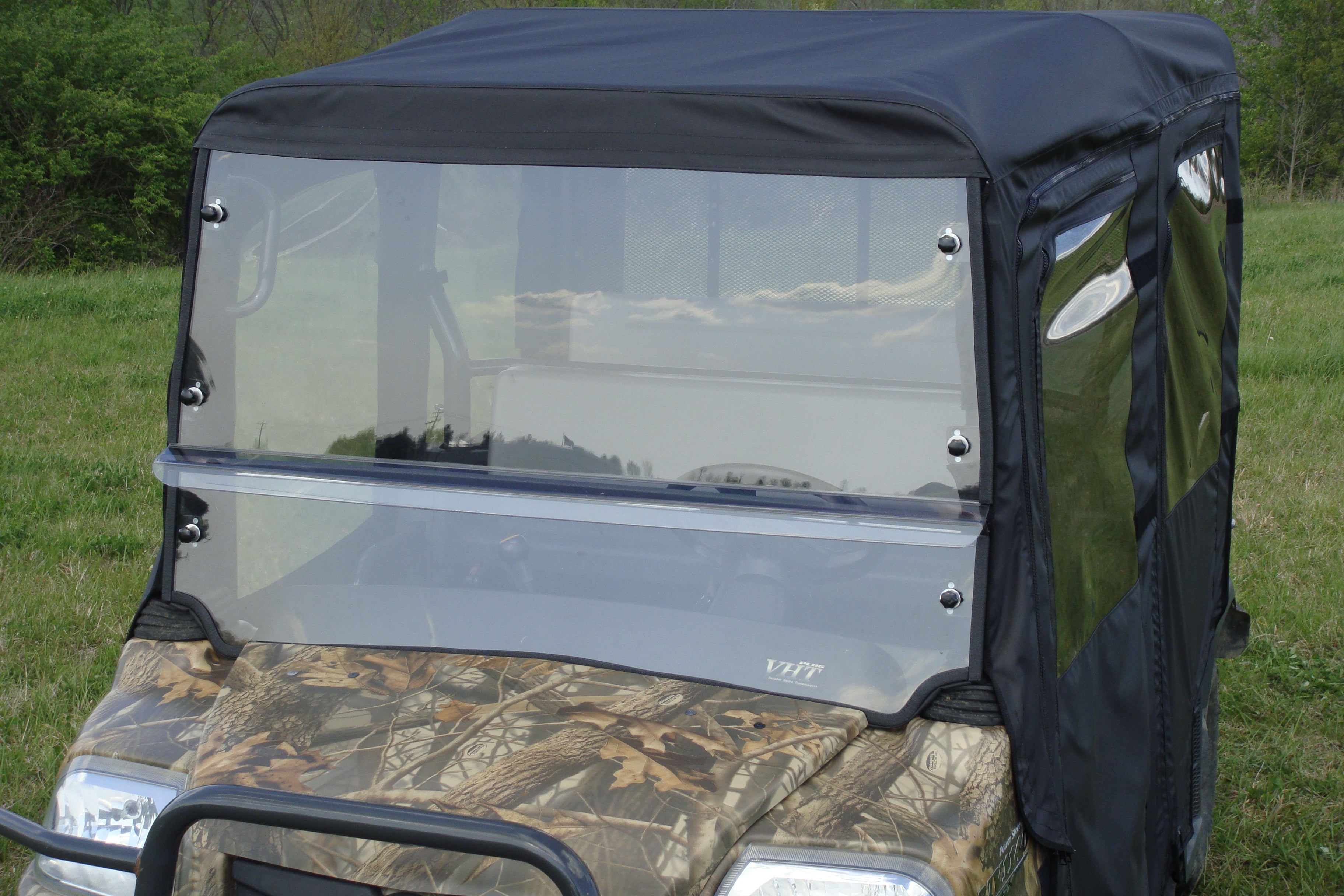 Photo of Kubota RTV 1140 - Full Cab Enclosure for Hard Windshield by 3 Star UTV - Premium Enclosures for UTVs / Side by Sides