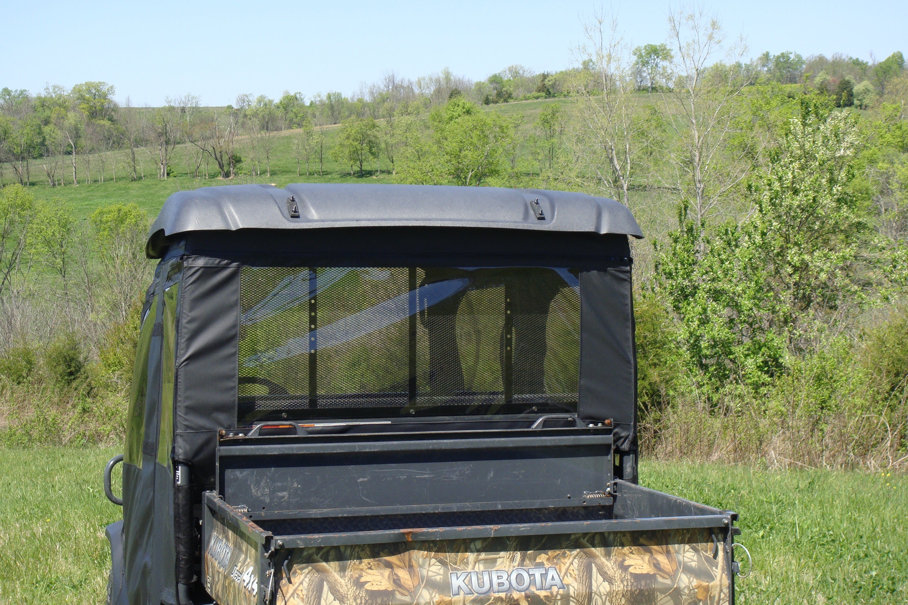 Photo of Kubota RTV 1140 - Soft Back Panel by 3 Star UTV - Premium Enclosures for UTVs / Side by Sides