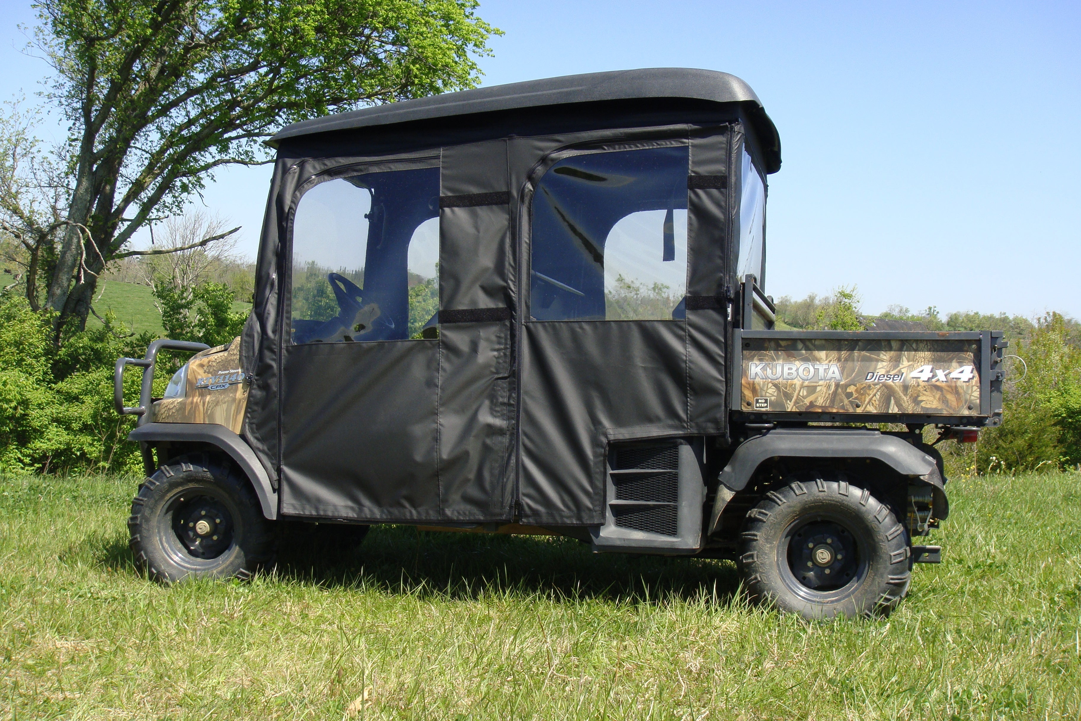 Photo of Kubota RTV 1140 - Soft Doors by 3 Star UTV - Premium Enclosures for UTVs / Side by Sides