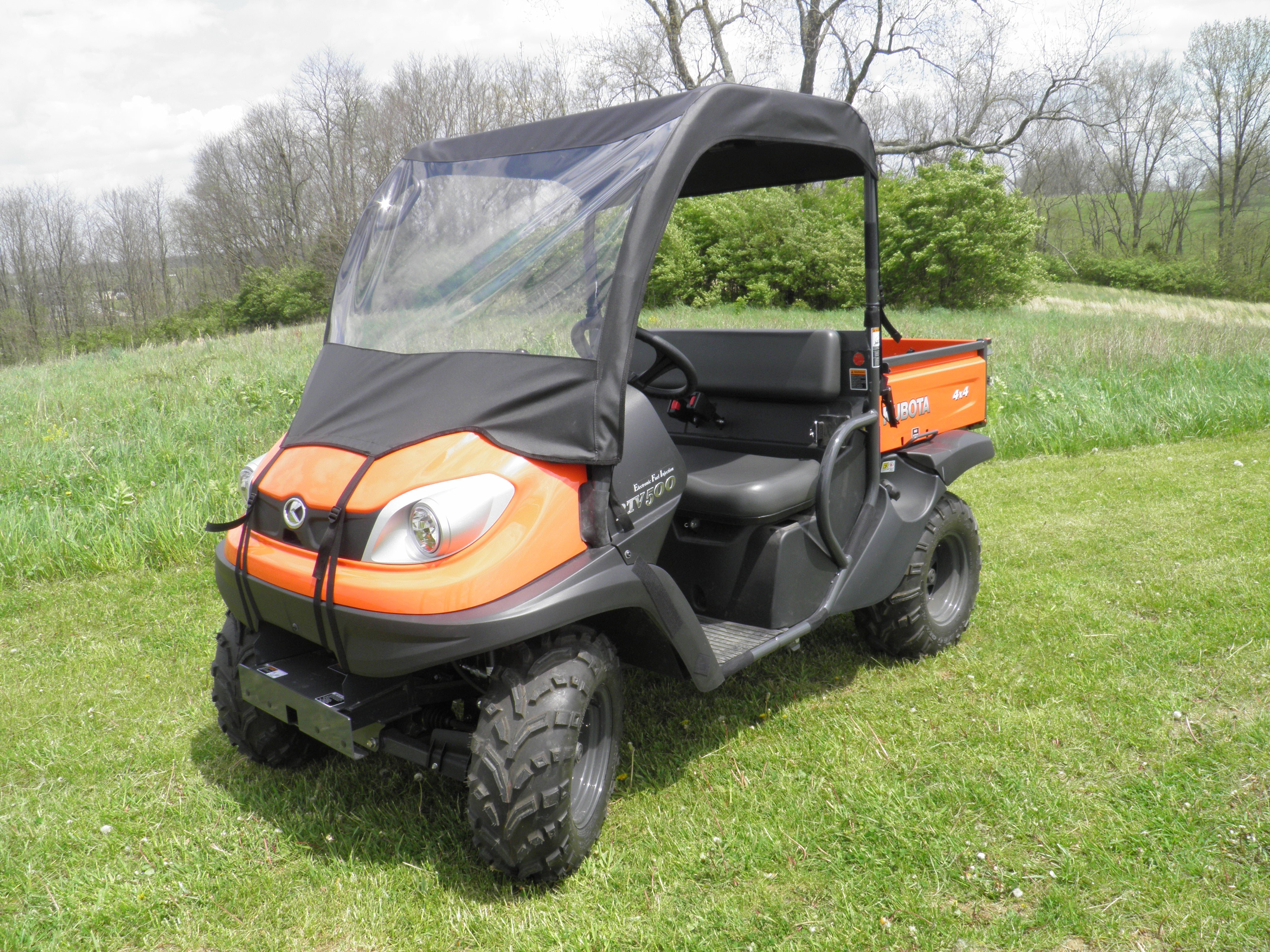 Photo of Kubota RTV 400/500/520 - Vinyl Windshield/Top Combo by 3 Star UTV - Premium Enclosures for UTVs / Side by Sides