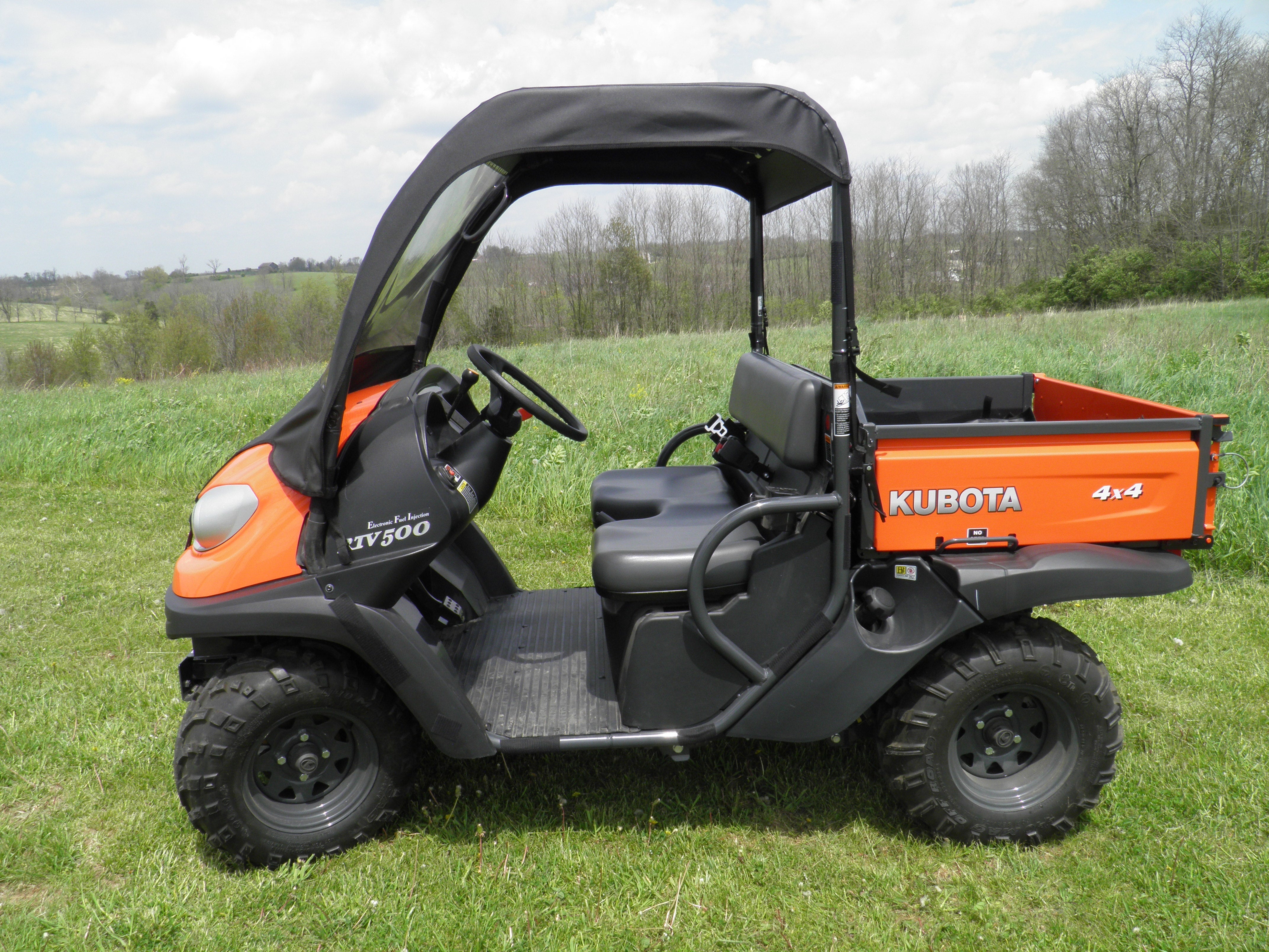 Photo of Kubota RTV 400/500/520 - Vinyl Windshield/Top Combo by 3 Star UTV - Premium Enclosures for UTVs / Side by Sides