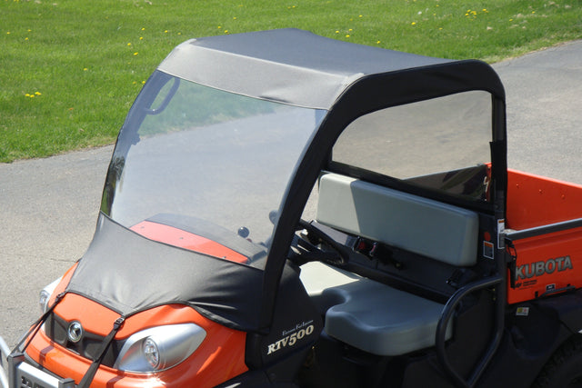 Photo of Kubota RTV 400/500/520 - Vinyl Windshield/Top/Rear Combo by 3 Star UTV - Premium Enclosures for UTVs / Side by Sides