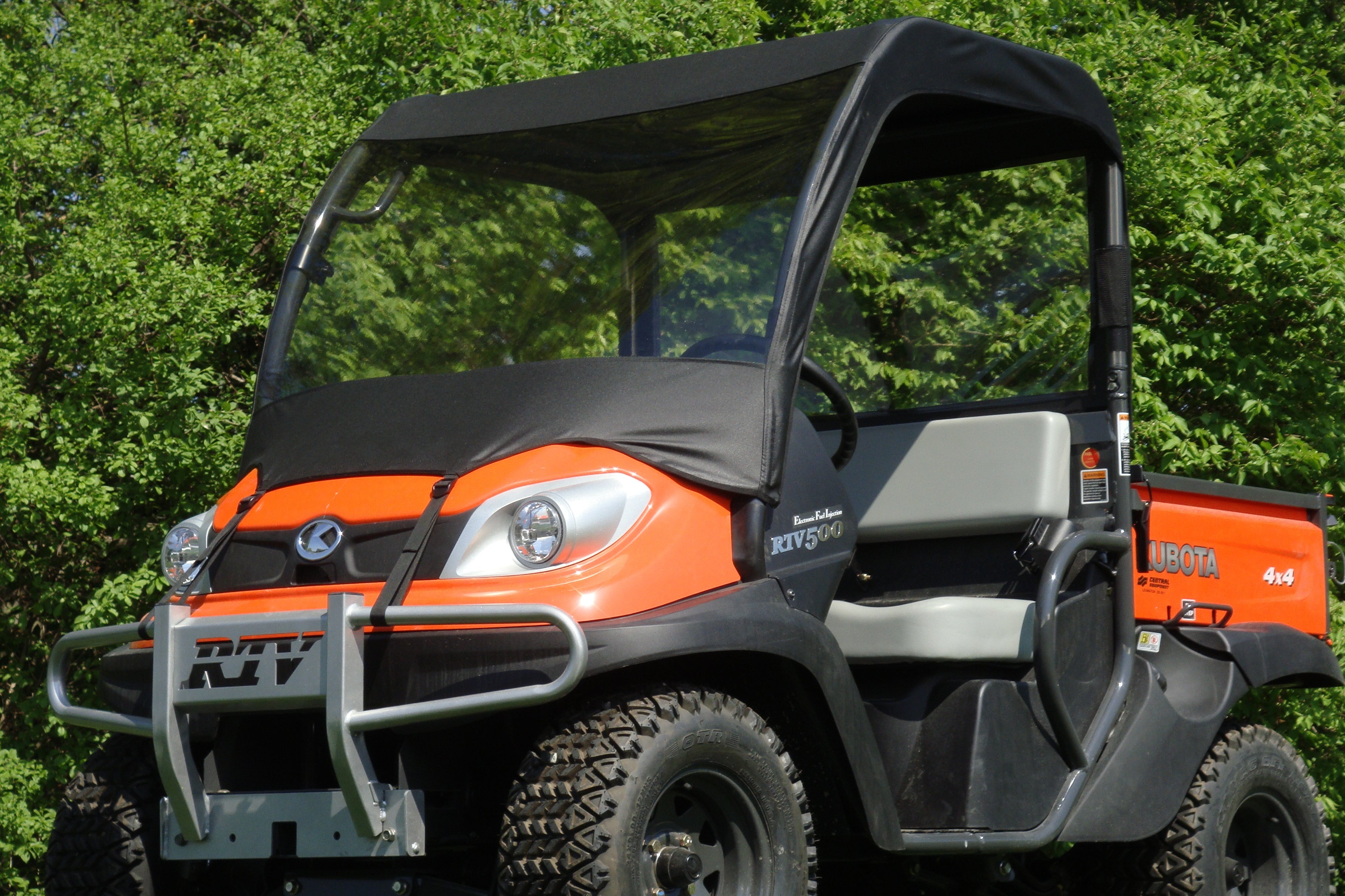 Photo of Kubota RTV 400/500/520 - Vinyl Windshield/Top/Rear Combo by 3 Star UTV - Premium Enclosures for UTVs / Side by Sides