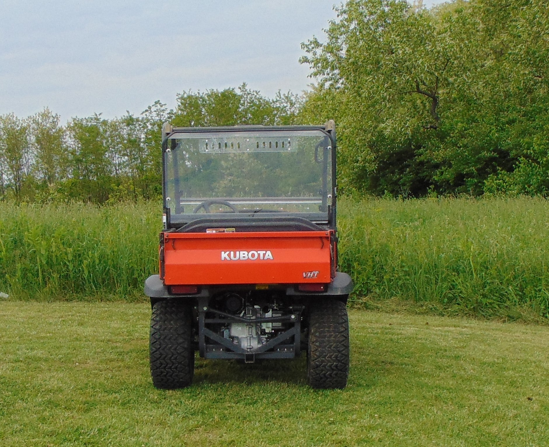 Photo of Kubota RTV 400/500/520 - 1 Pc Lexan Back Panel by 3 Star UTV - Premium Windshields for UTVs / Side by Sides