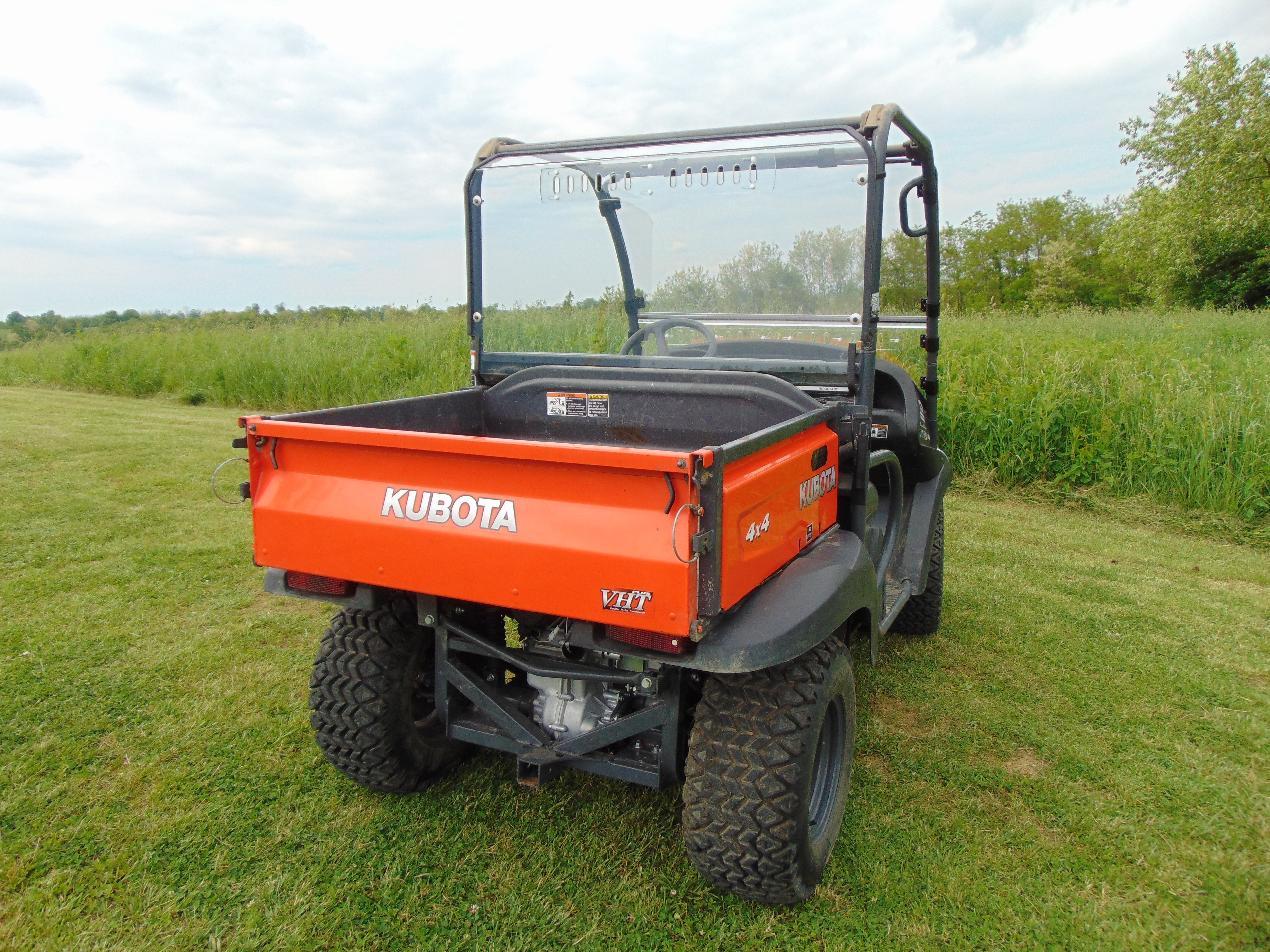 Photo of Kubota RTV 400/500/520 - 1 Pc Lexan Back Panel by 3 Star UTV - Premium Windshields for UTVs / Side by Sides