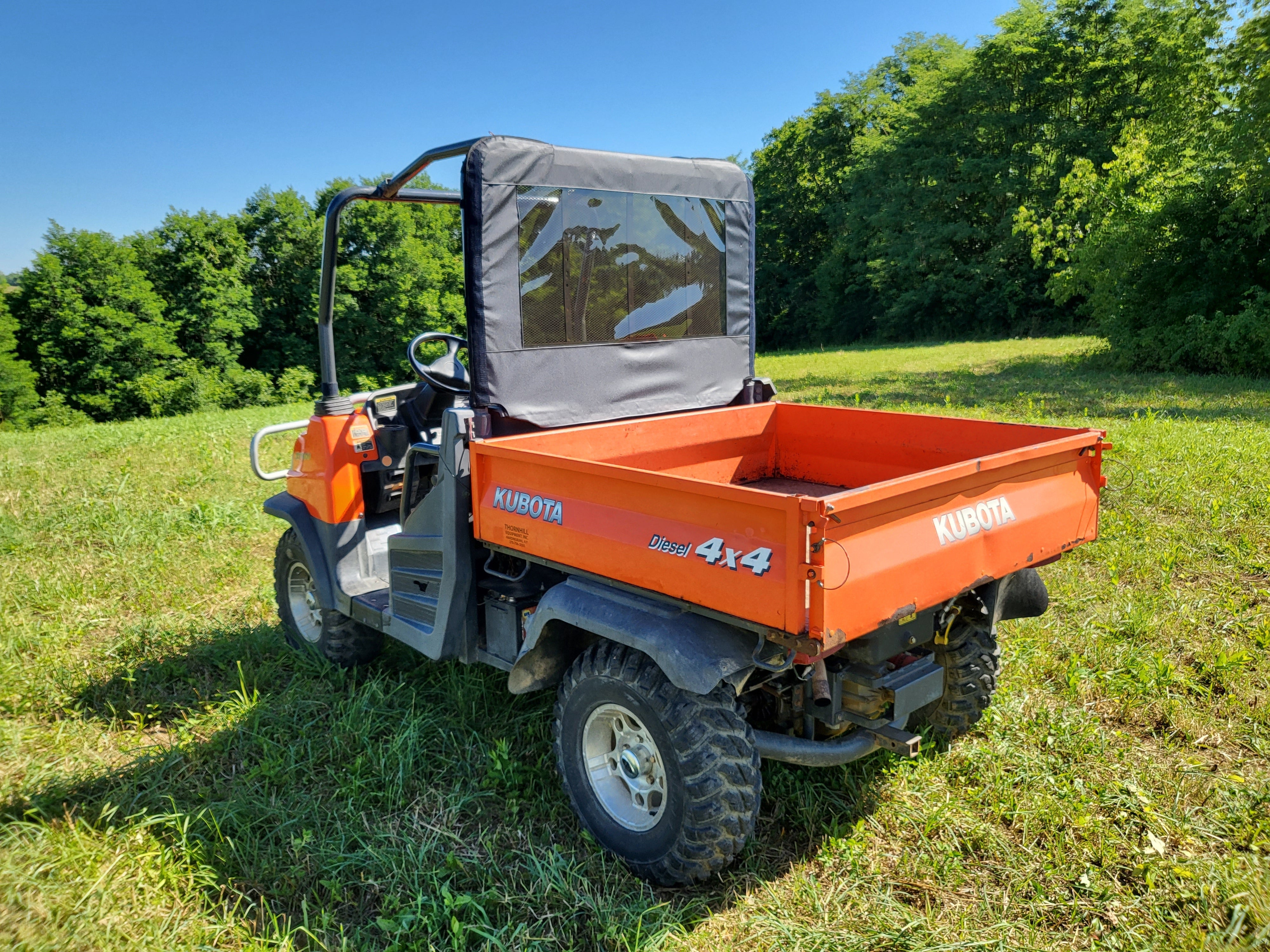 Photo of Kubota RTV 900/1120 - Soft Back Panel by 3 Star UTV - Premium Enclosures for UTVs / Side by Sides