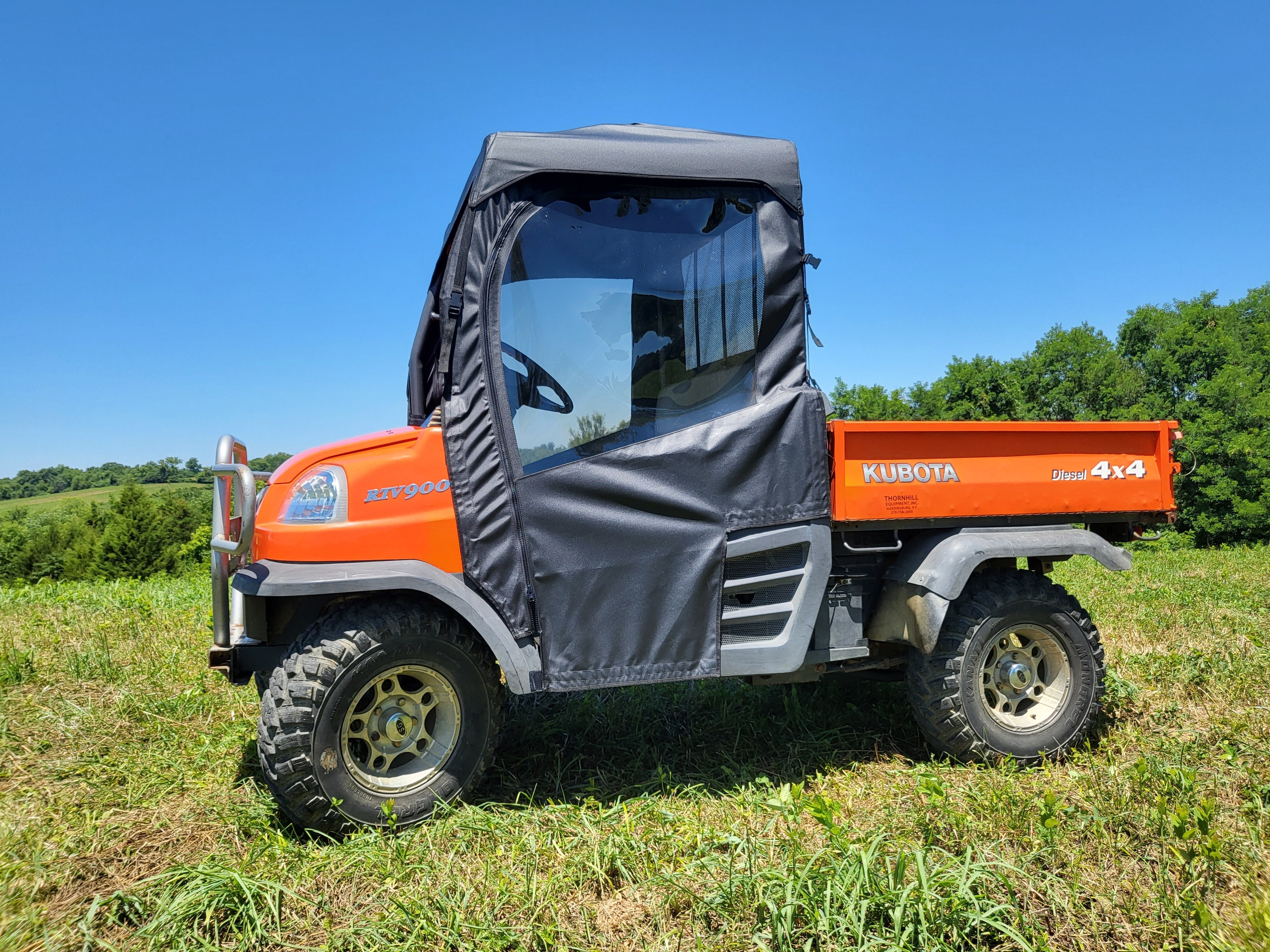 Photo of Kubota RTV 900/1120 - Full Cab Enclosure for Hard Windshield by 3 Star UTV - Premium Enclosures for UTVs / Side by Sides