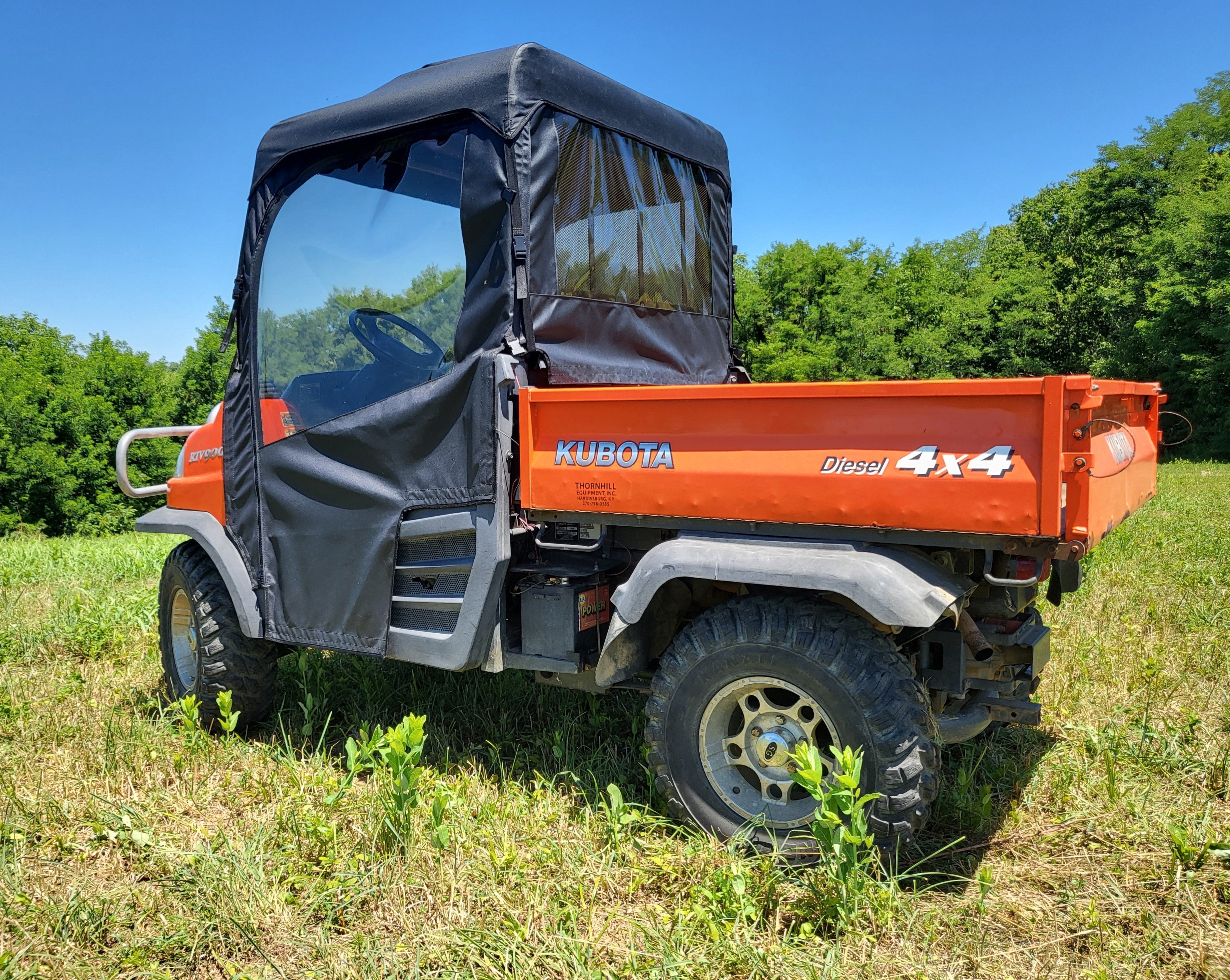 Photo of Kubota RTV 900/1120 - Full Cab Enclosure for Hard Windshield by 3 Star UTV - Premium Enclosures for UTVs / Side by Sides
