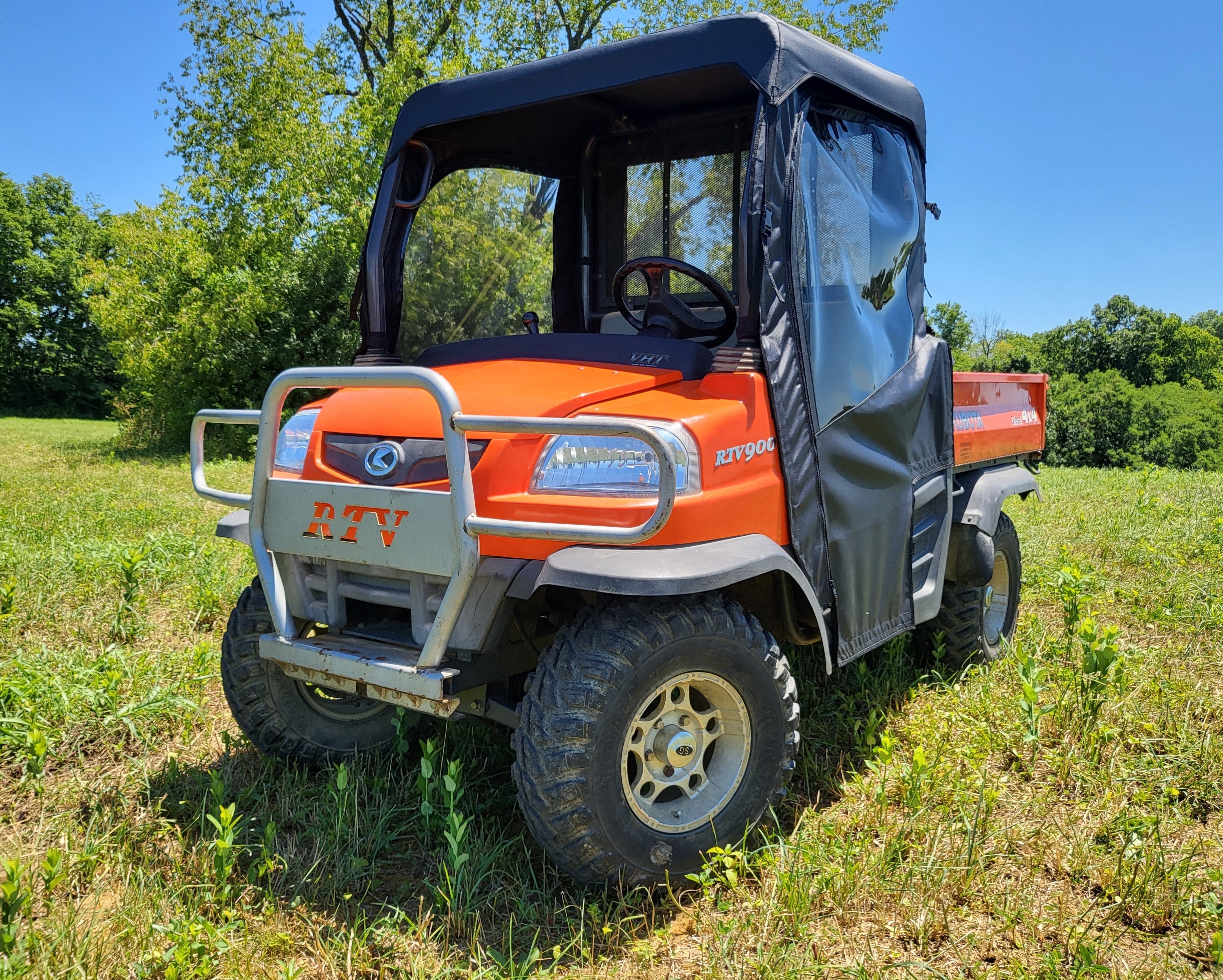 Photo of Kubota RTV 900/1120 - Full Cab Enclosure for Hard Windshield by 3 Star UTV - Premium Enclosures for UTVs / Side by Sides