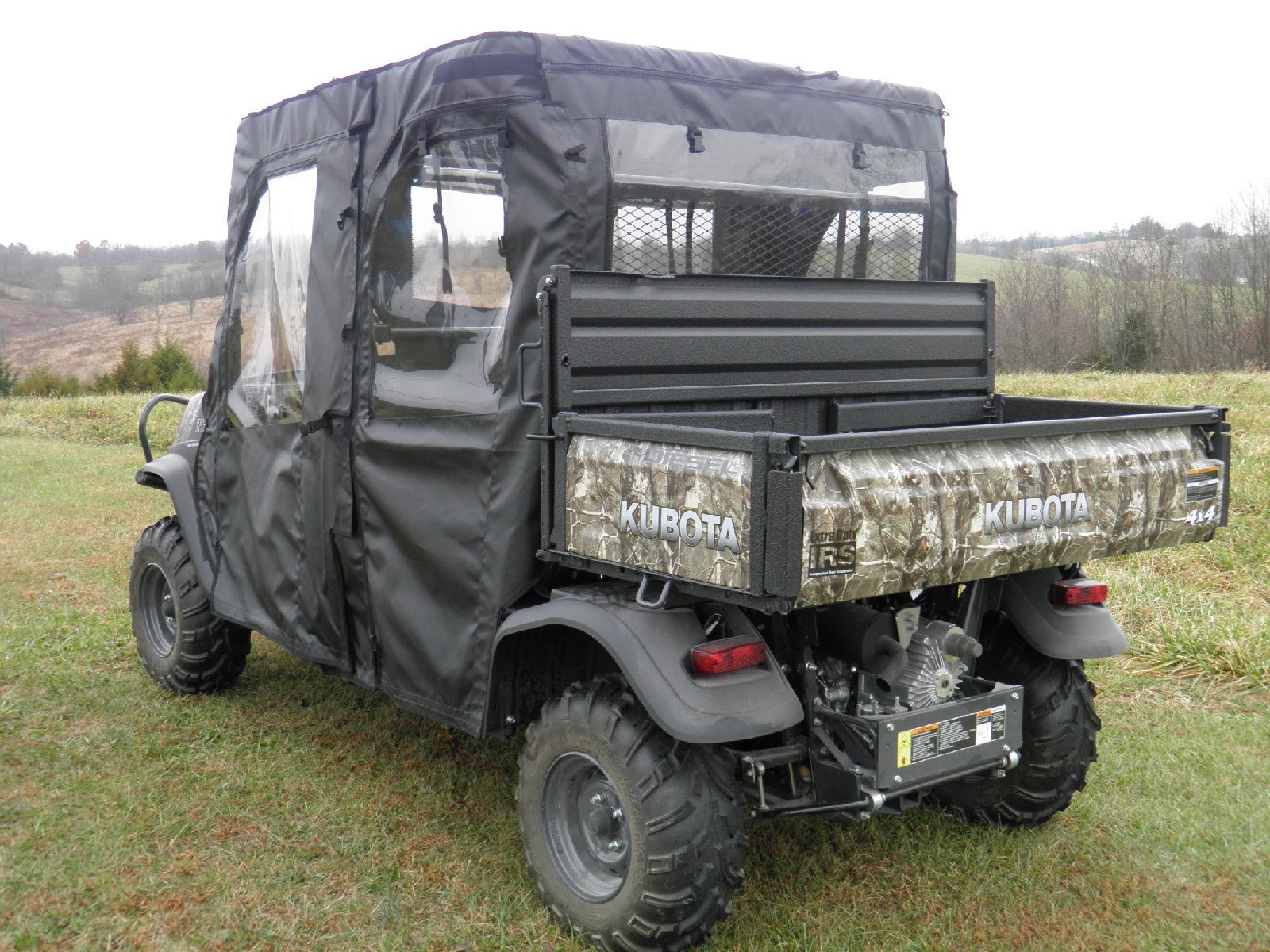 Photo of Kubota RTV X1140 - Full Cab Enclosure with Vinyl Windshield by 3 Star UTV - Premium Enclosures for UTVs / Side by Sides
