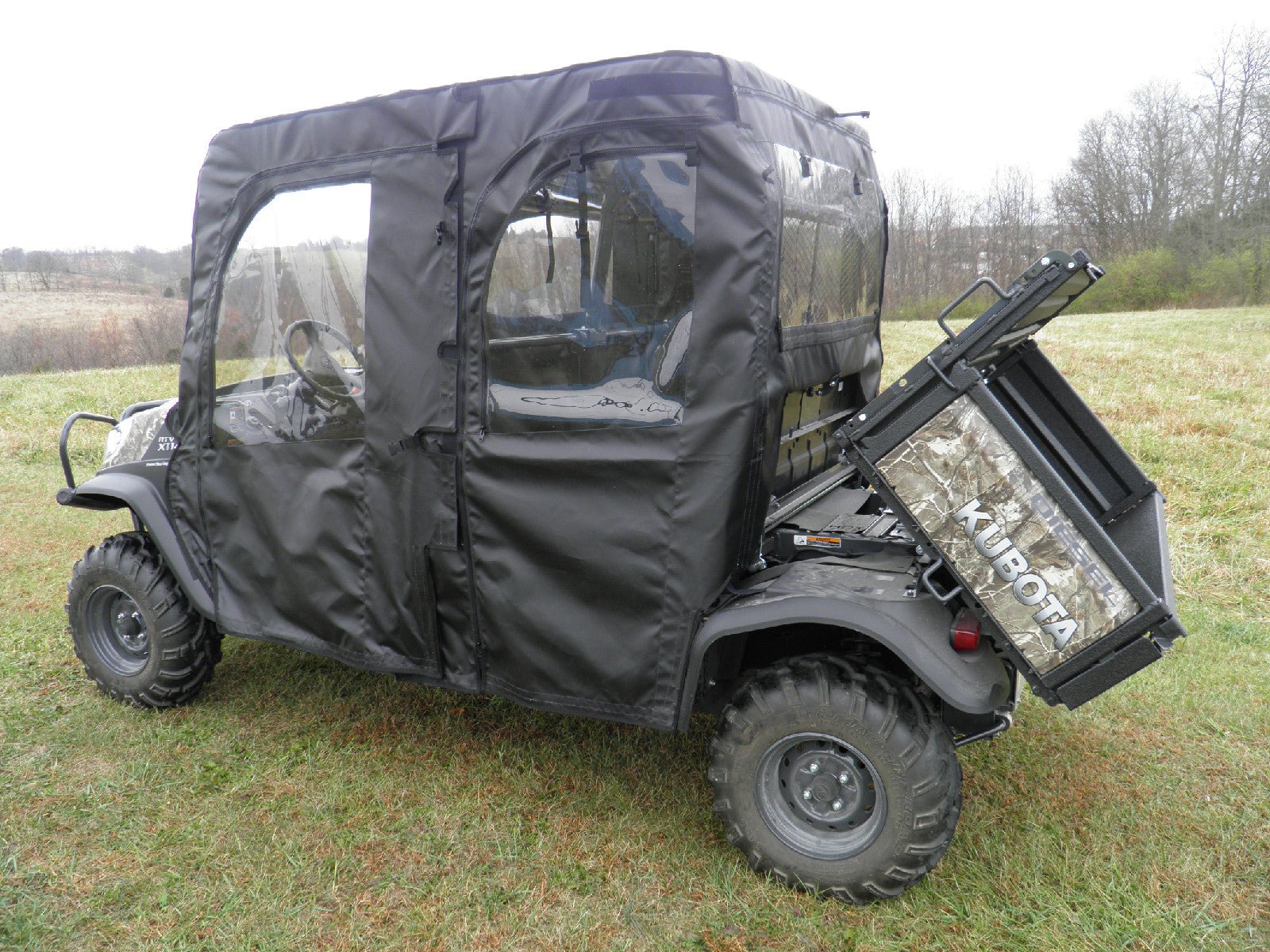 Photo of Kubota RTV X1140 - Full Cab Enclosure with Vinyl Windshield by 3 Star UTV - Premium Enclosures for UTVs / Side by Sides