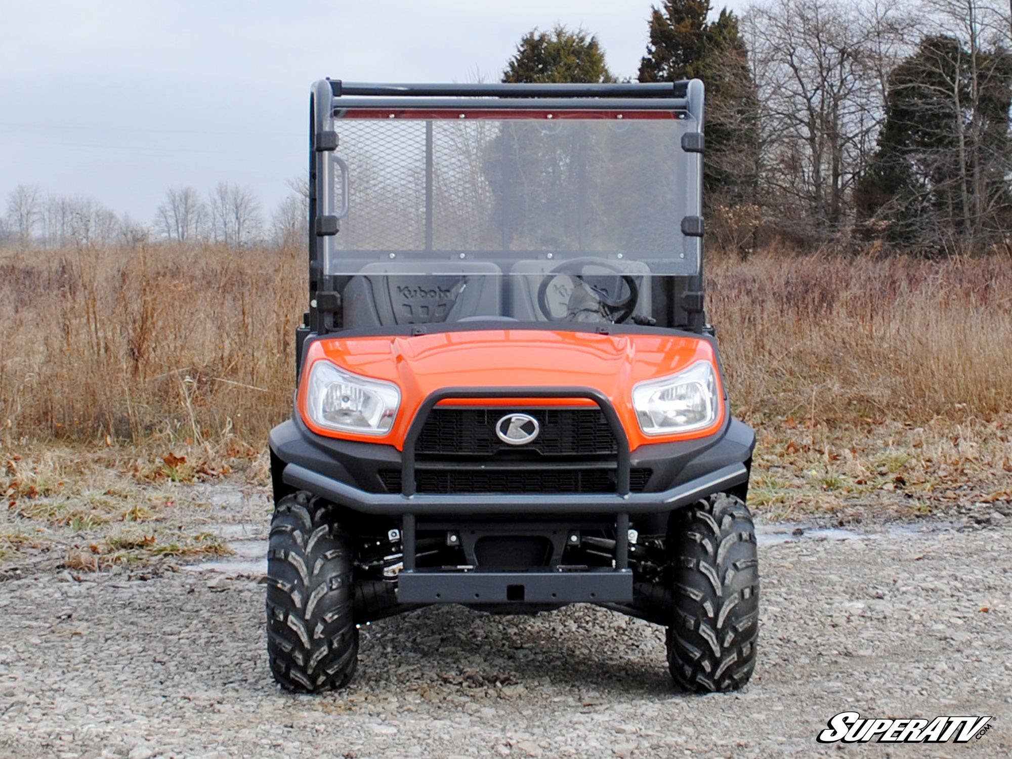 Photo of SuperATV Kubota RTV X-900 / X-1120D Scratch Resistant Full Windshield by SuperATV - Premium Windshields for UTVs / Side by Sides