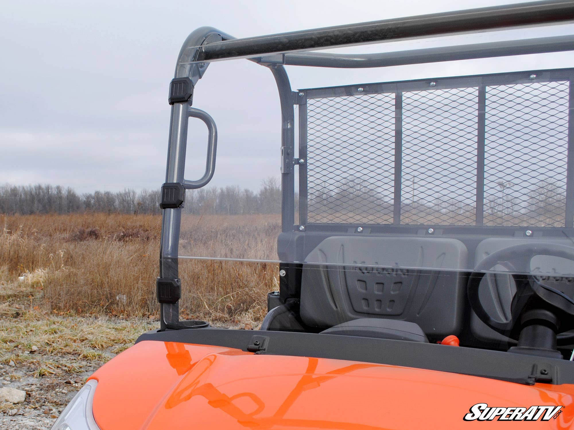 Photo of SuperATV Kubota RTV X-900 / X-1120D Scratch Resistant Full Windshield by SuperATV - Premium Windshields for UTVs / Side by Sides