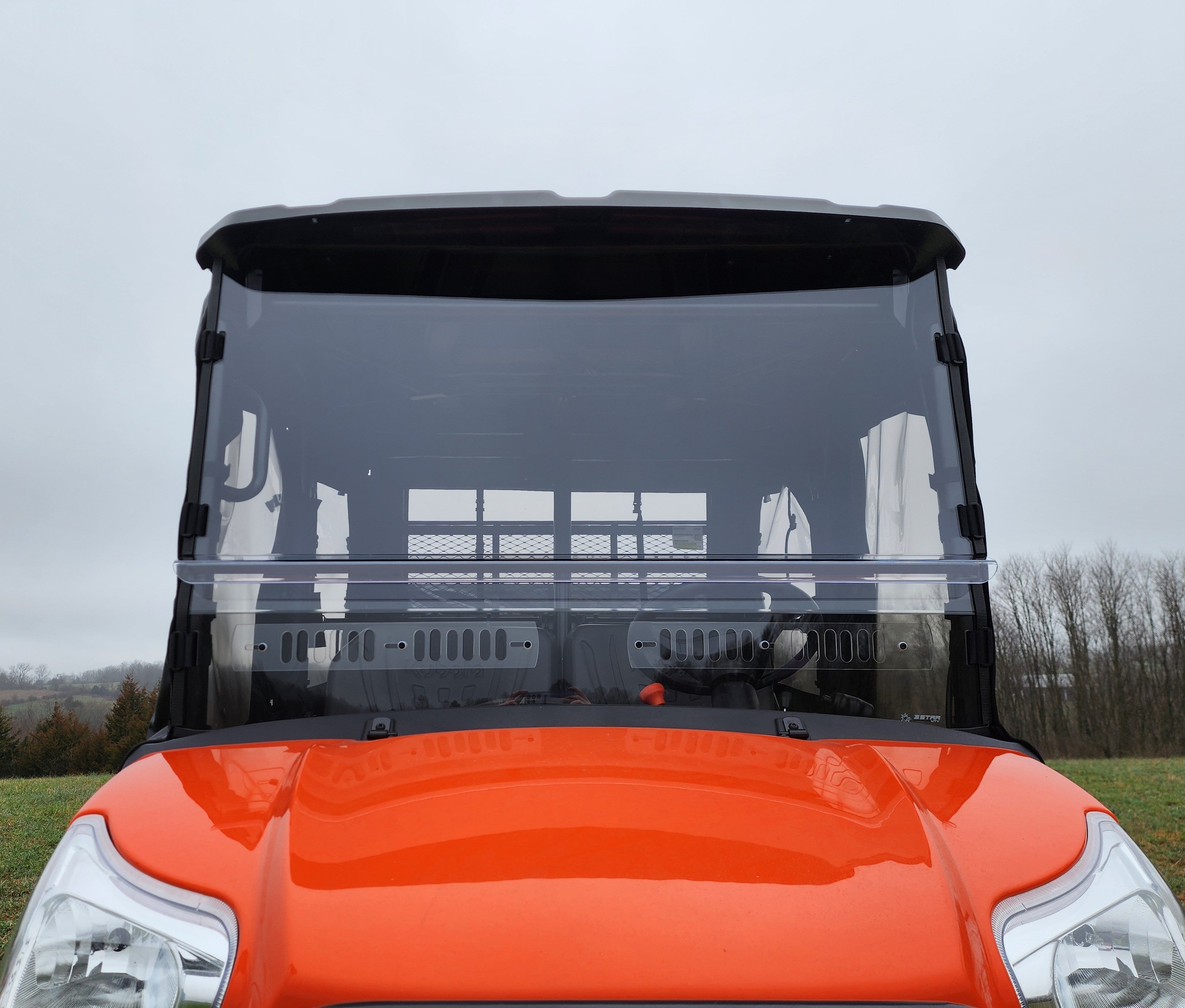Photo of Kubota RTV X1140 - 2 Pc General-Purpose Windshield by 3 Star UTV - Premium Windshields for UTVs / Side by Sides