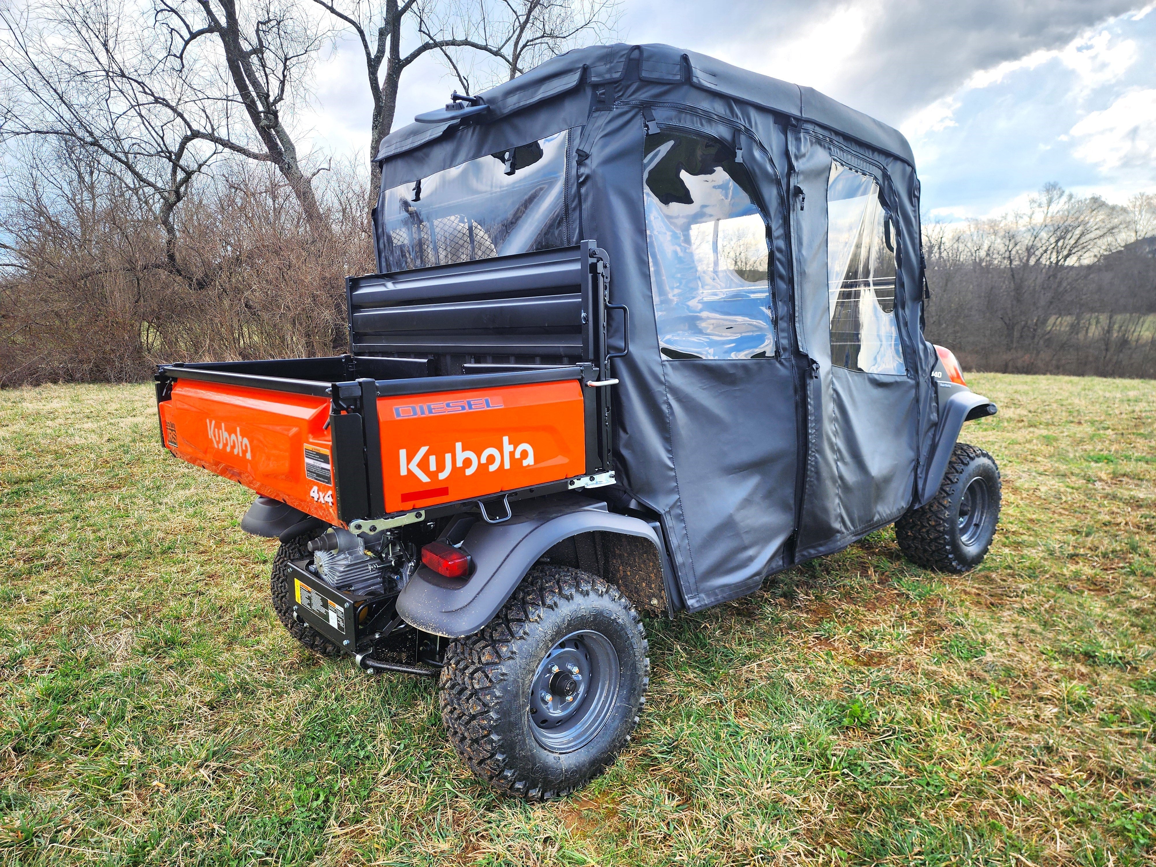 Photo of Kubota RTV X1140 - Full Cab Enclosure for Hard Windshield by 3 Star UTV - Premium Enclosures for UTVs / Side by Sides