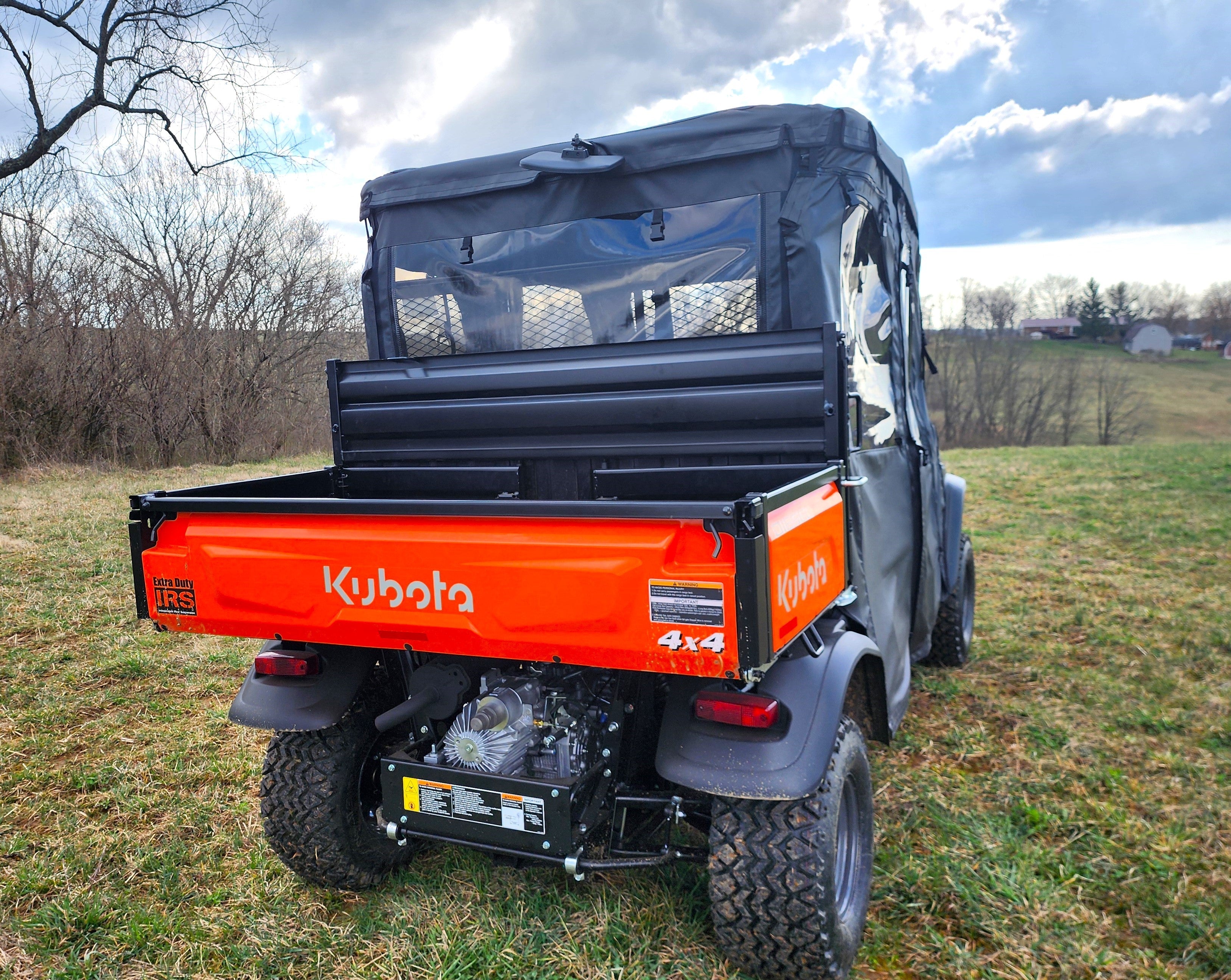 Photo of Kubota RTV X1140 - Full Cab Enclosure for Hard Windshield by 3 Star UTV - Premium Enclosures for UTVs / Side by Sides