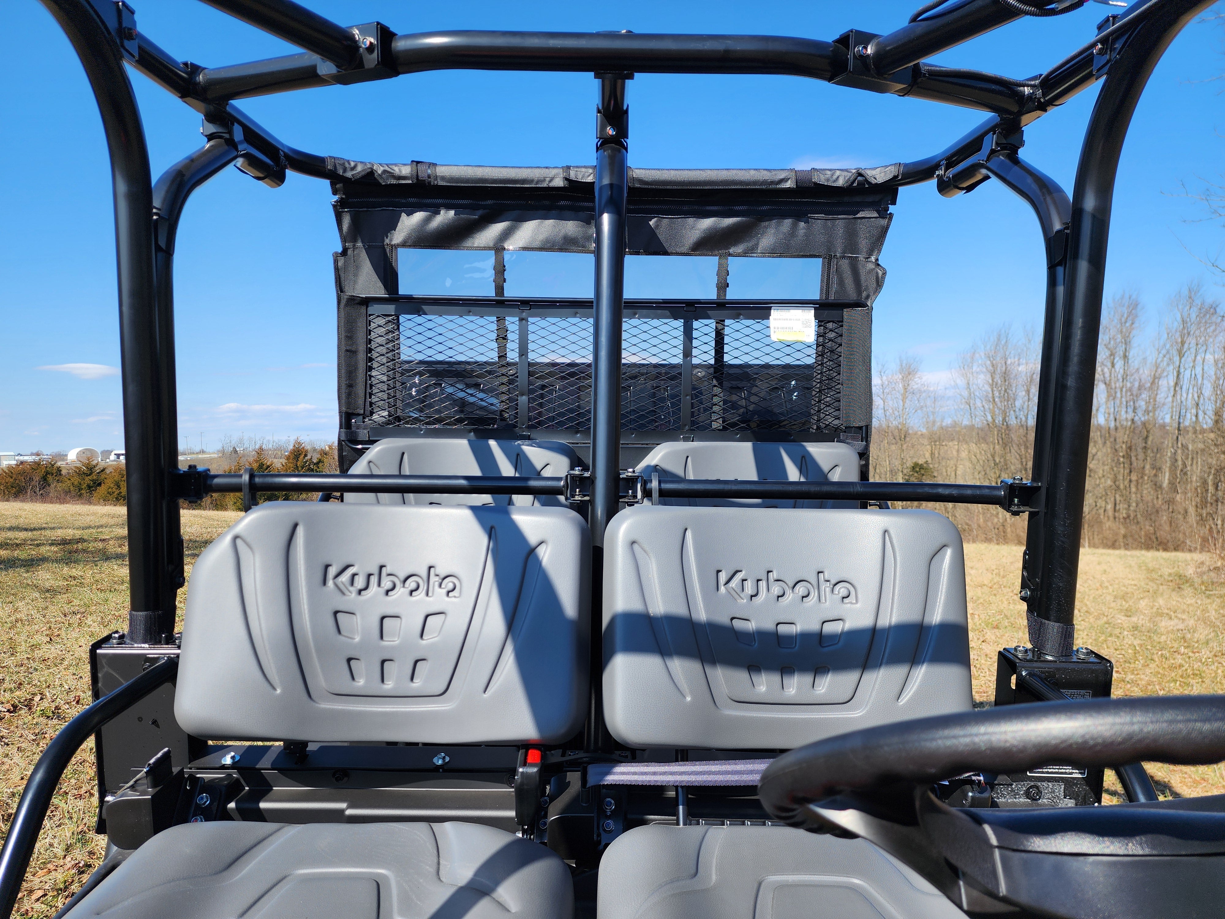 Photo of Kubota RTV X1140 - Soft Back Panel by 3 Star UTV - Premium Enclosures for UTVs / Side by Sides