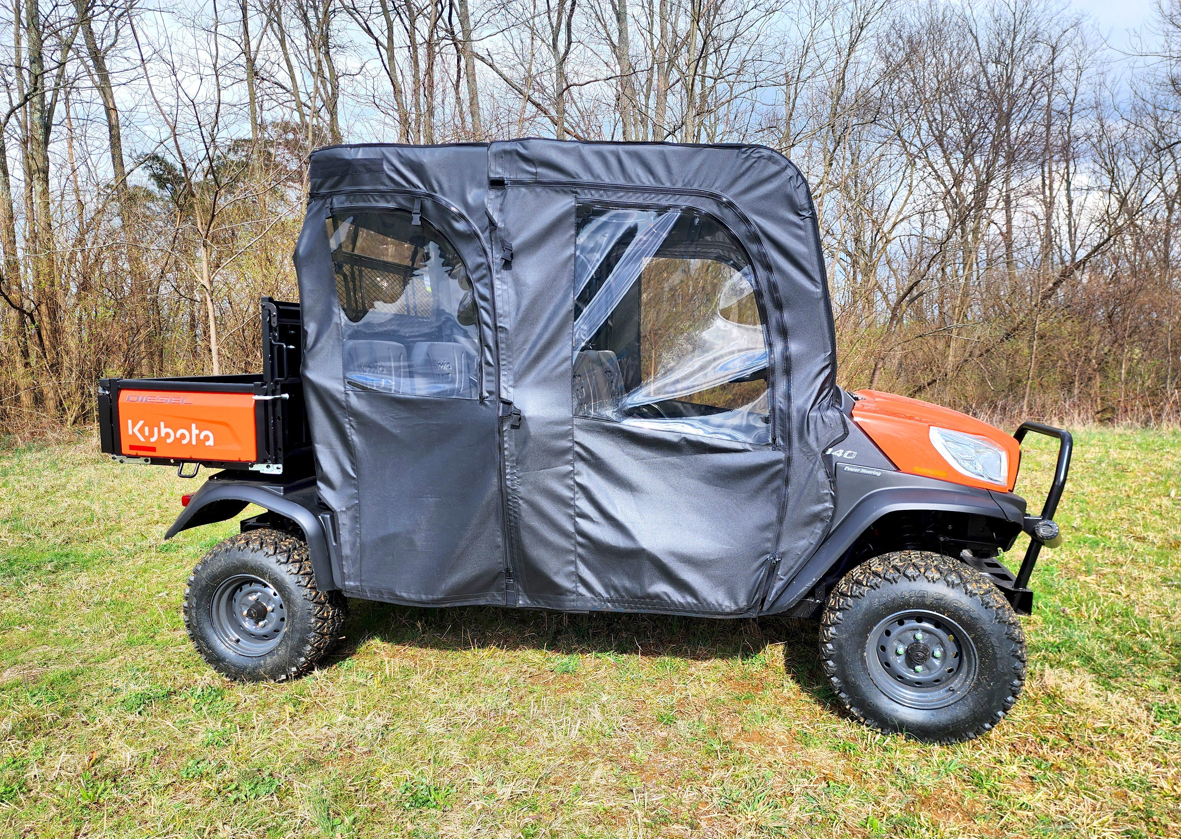 Photo of Kubota RTV X1140 - Soft Doors by 3 Star UTV - Premium Enclosures for UTVs / Side by Sides