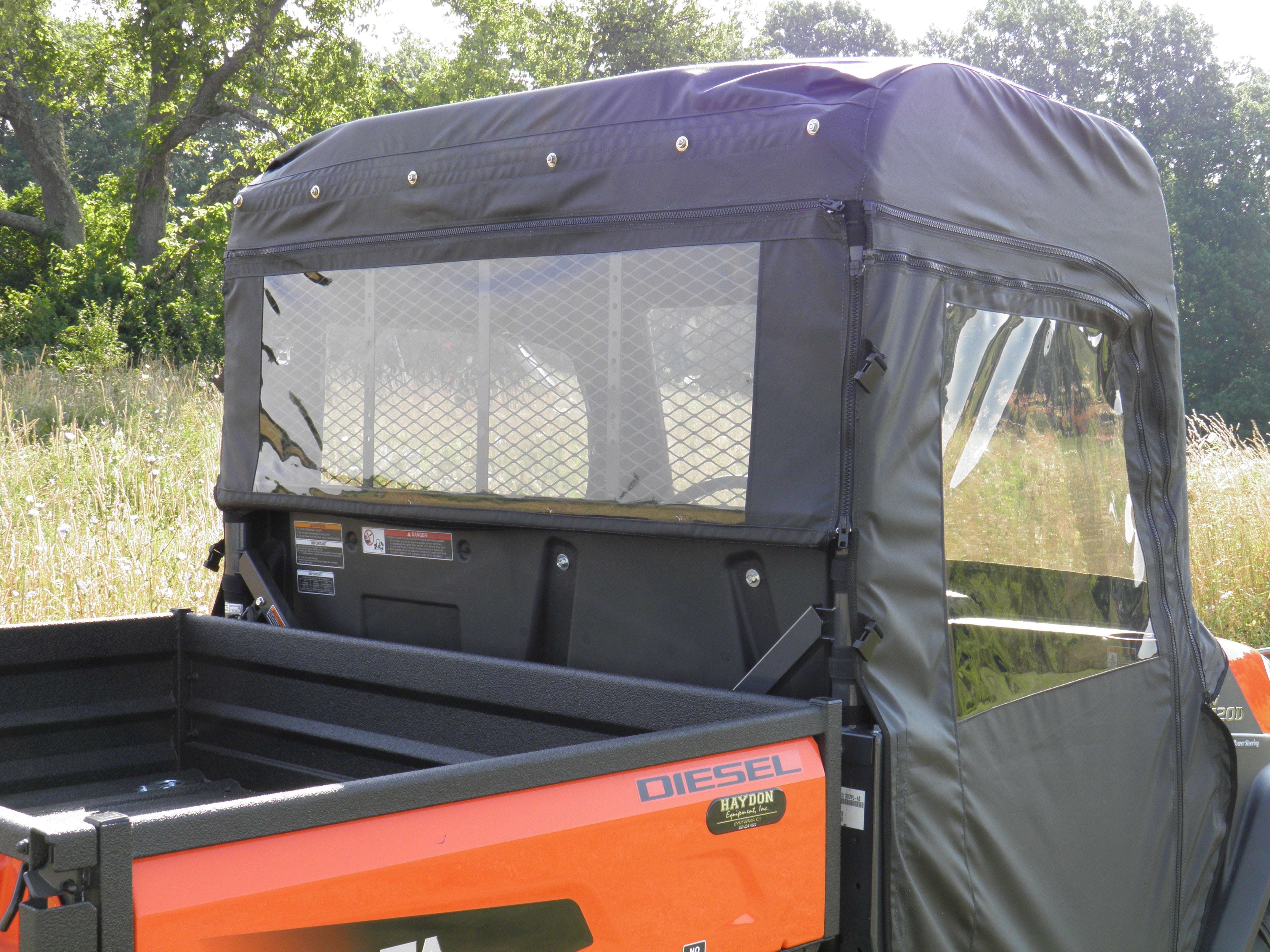 Photo of Kubota RTV X900/X1120 - Door/Rear Window Combo by 3 Star UTV - Premium Enclosures for UTVs / Side by Sides
