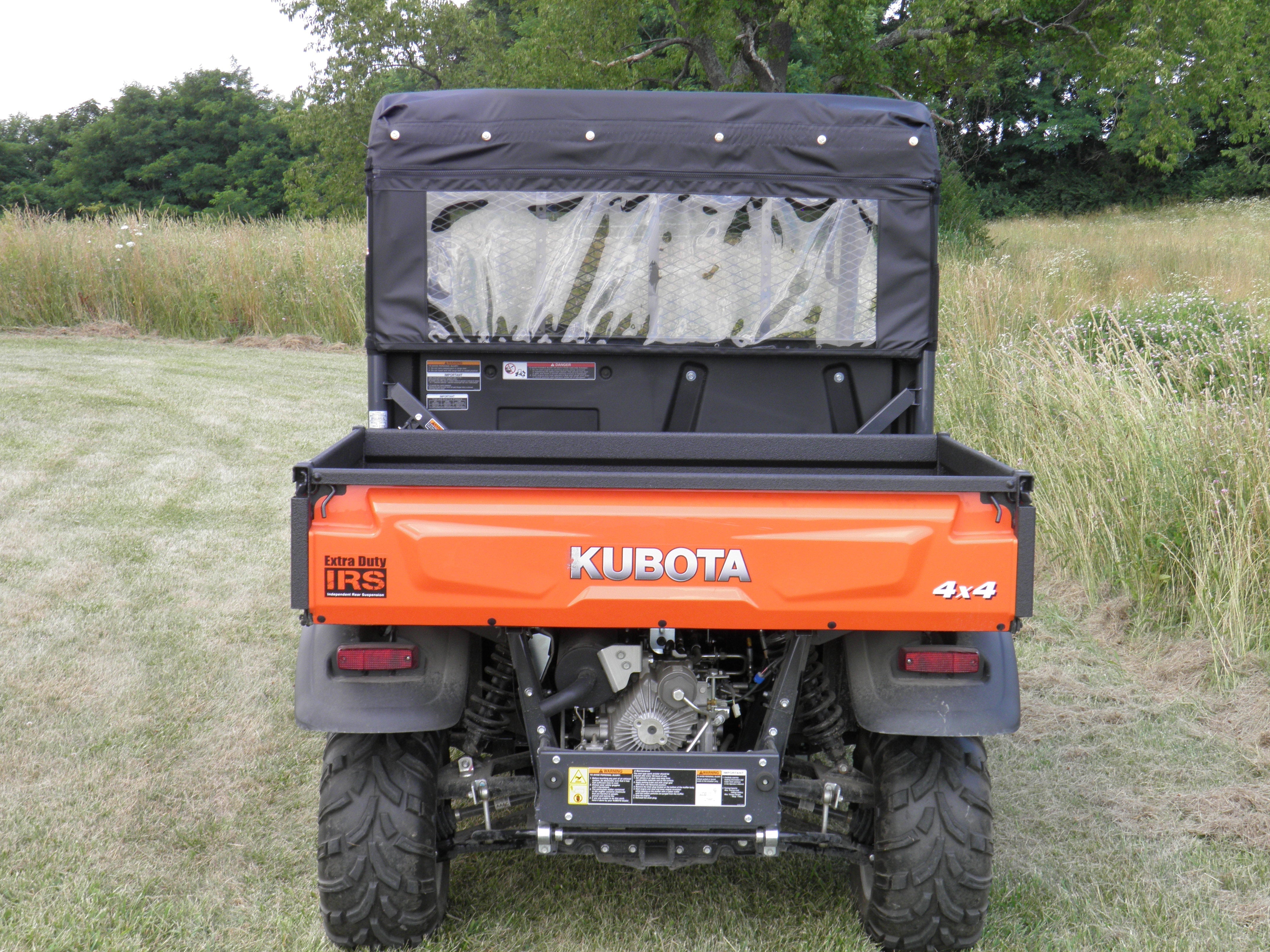 Photo of Kubota RTV X900/X1120 - Soft Back Panel by 3 Star UTV - Premium Enclosures for UTVs / Side by Sides