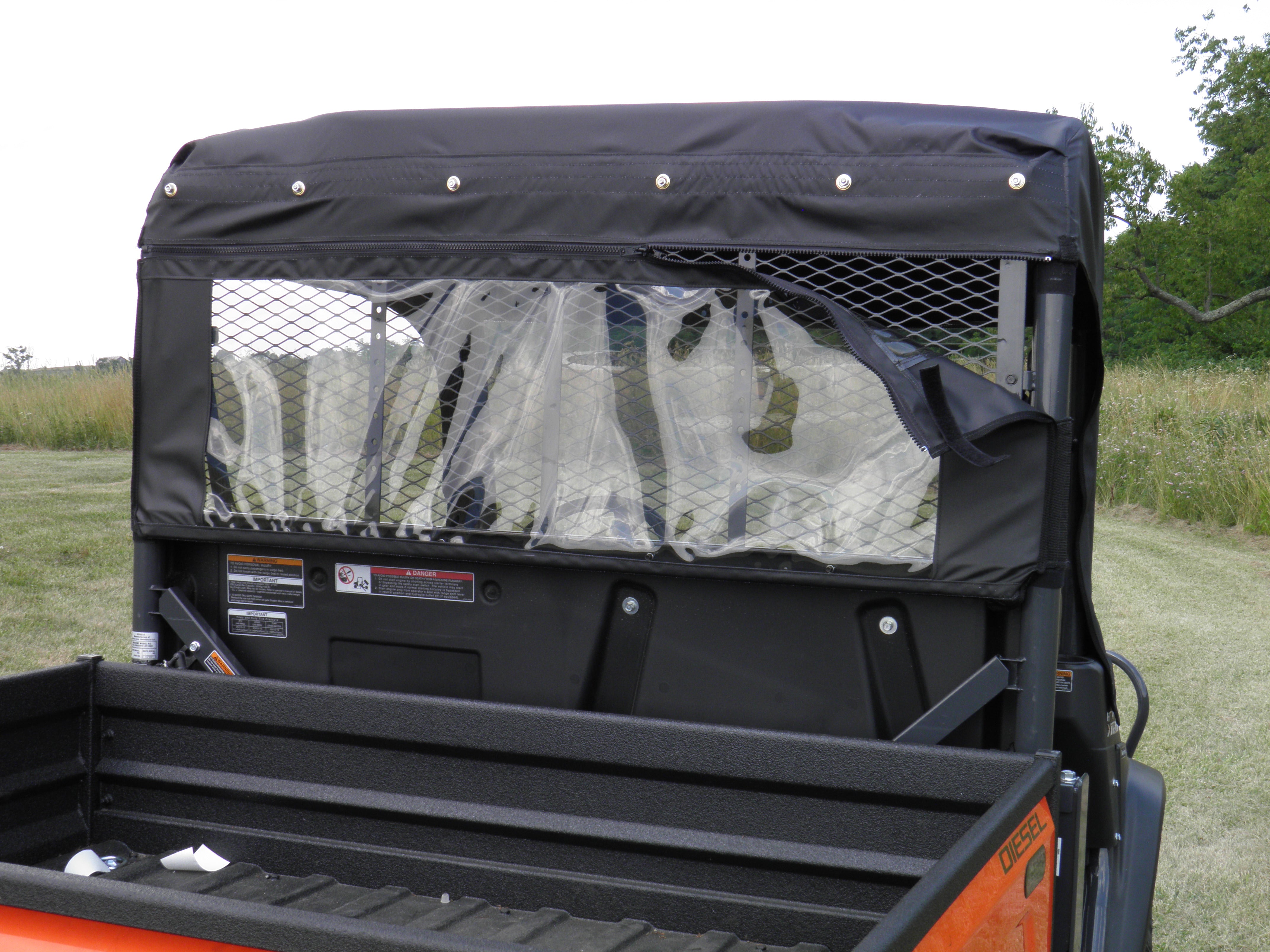 Photo of Kubota RTV X900/X1120 - Vinyl Windshield/Top/Rear Combo by 3 Star UTV - Premium Enclosures for UTVs / Side by Sides
