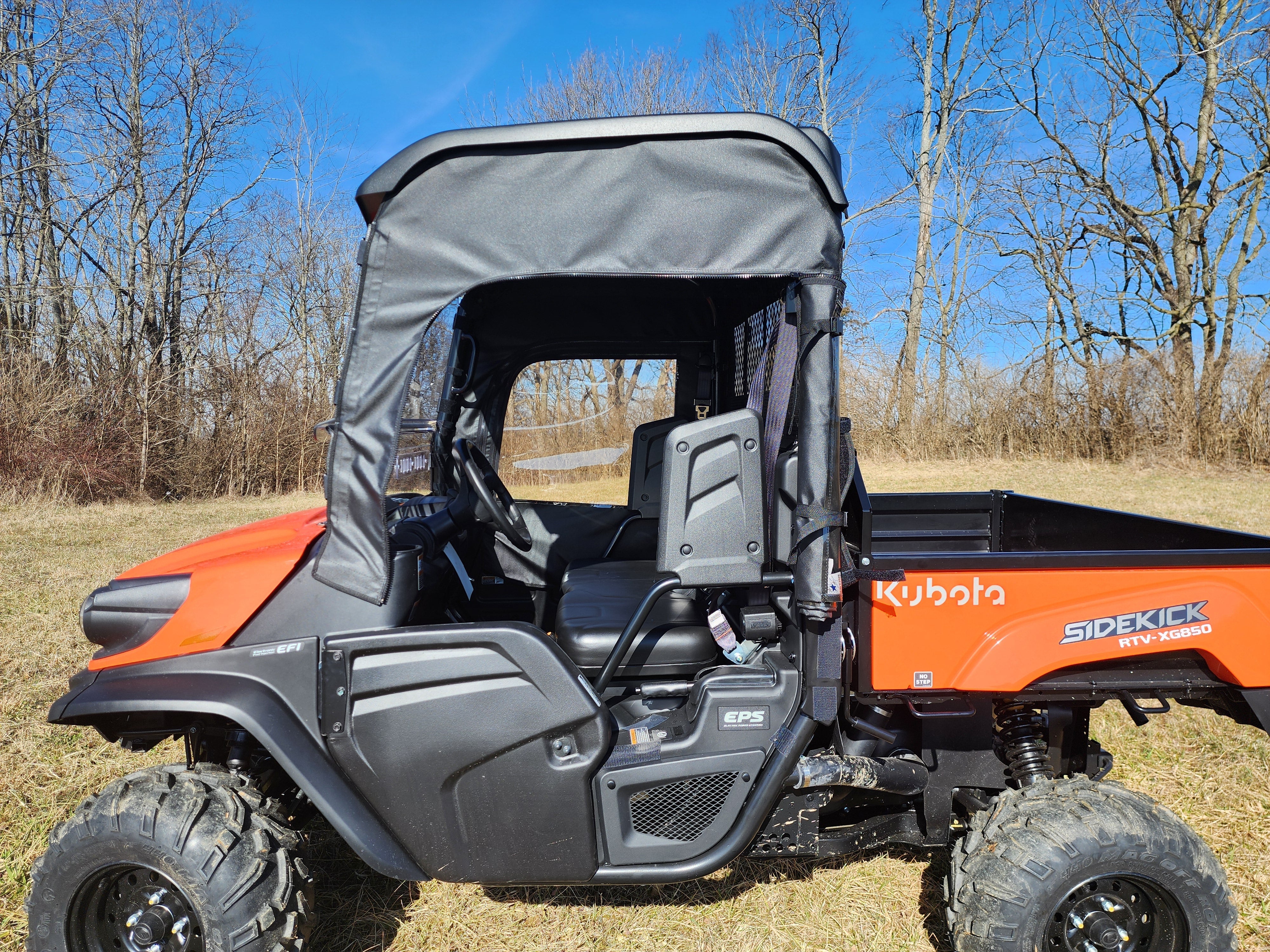 Photo of Kubota RTV XG850 (Sidekick) - Door/Rear Window Combo (Half Doors) by 3 Star UTV - Premium Enclosures for UTVs / Side by Sides