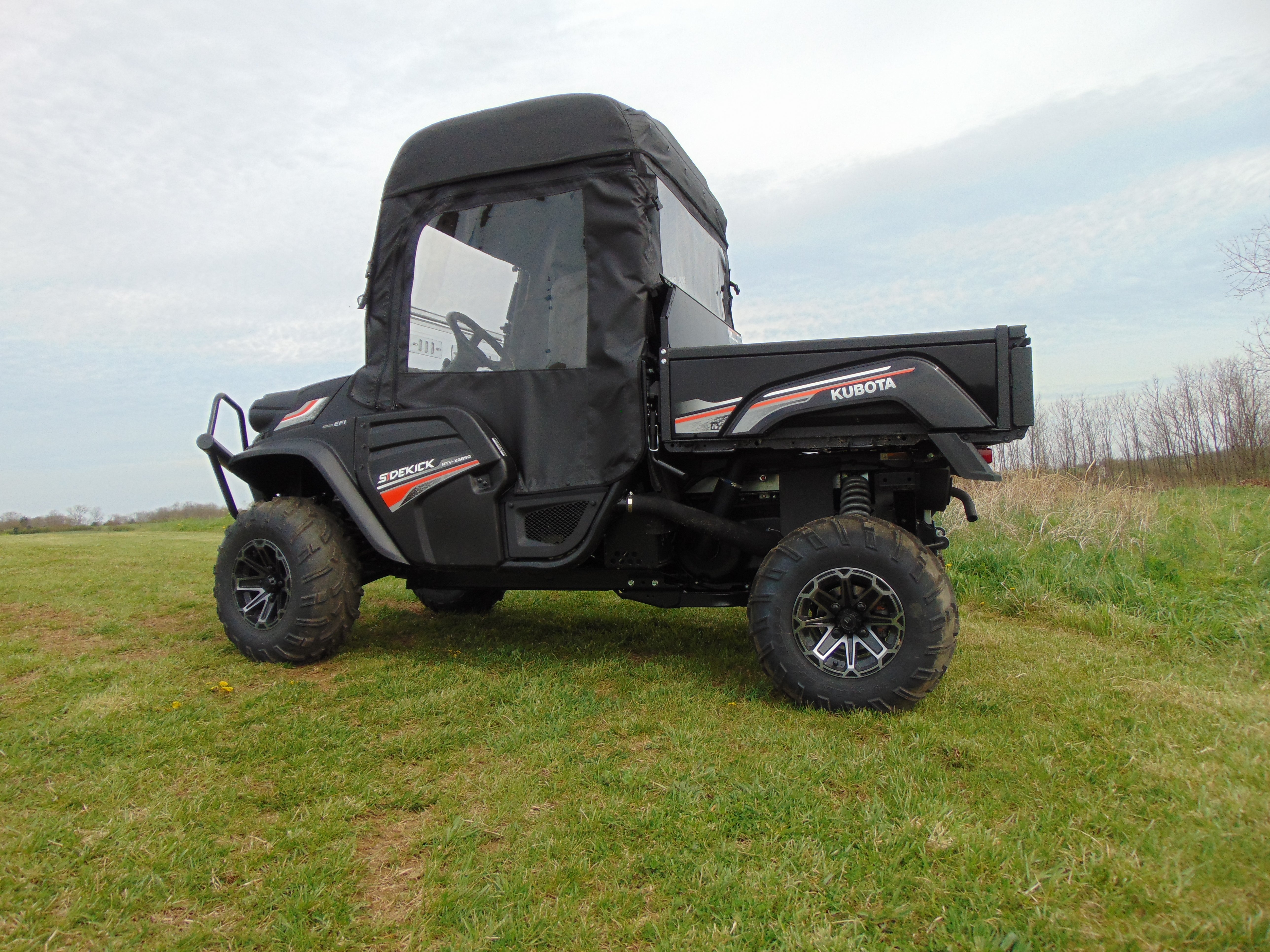 Photo of Kubota RTV XG850 (Sidekick) - Full Cab Enclosure for Hard Windshield (Half Doors) by 3 Star UTV - Premium Enclosures for UTVs / Side by Sides