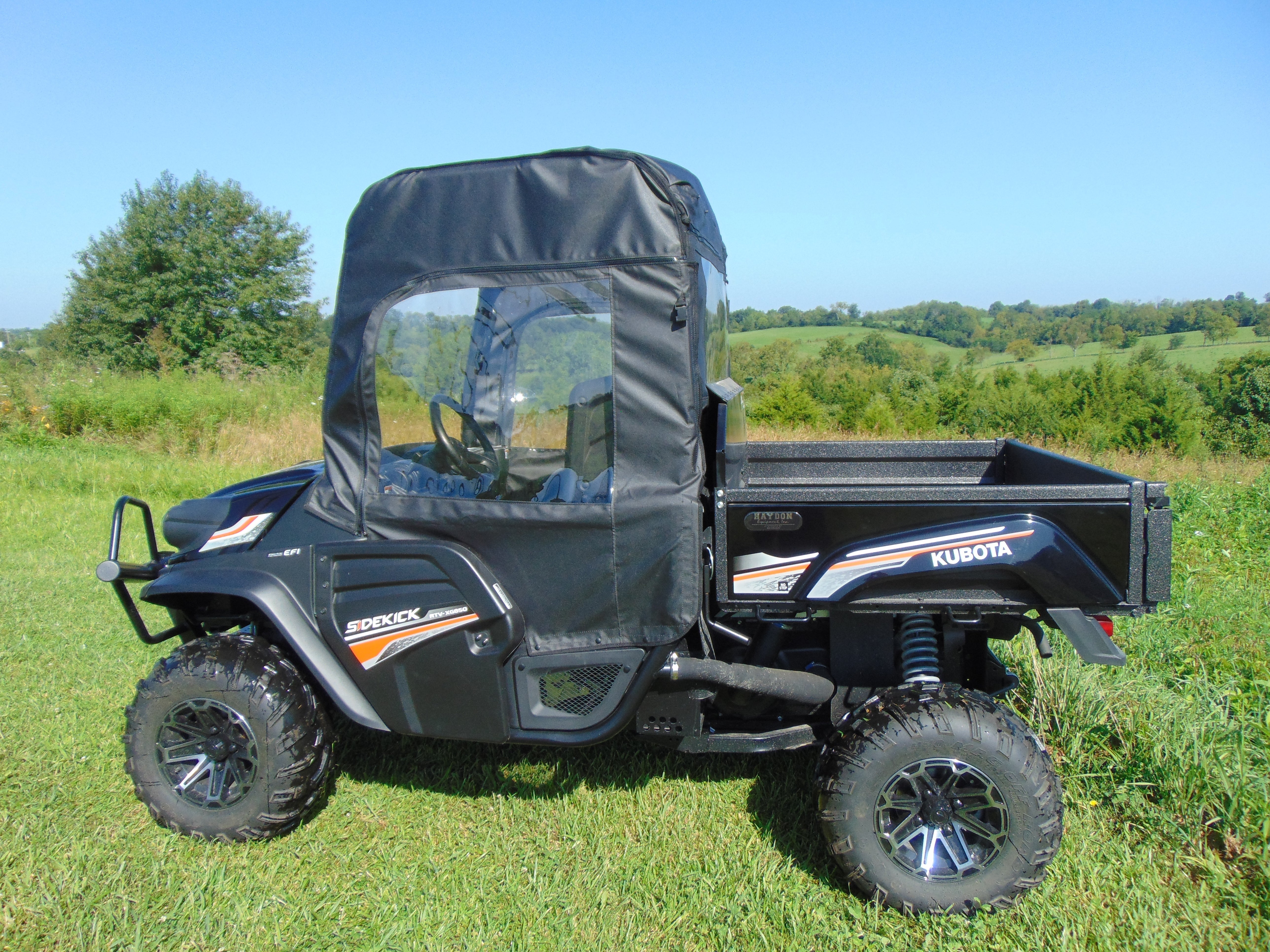 Photo of Kubota RTV XG850 (Sidekick) - Soft Doors by 3 Star UTV - Premium Enclosures for UTVs / Side by Sides