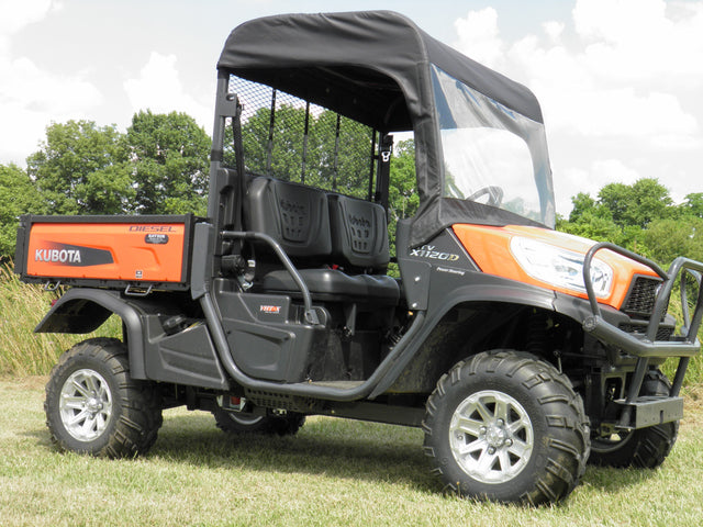 Photo of Kubota RTV XG850 (Sidekick) - Vinyl Windshield/Top Combo by 3 Star UTV - Premium Enclosures for UTVs / Side by Sides