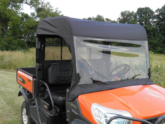 Photo of Kubota RTV XG850 (Sidekick) - Vinyl Windshield/Top/Rear Combo by 3 Star UTV - Premium Enclosures for UTVs / Side by Sides