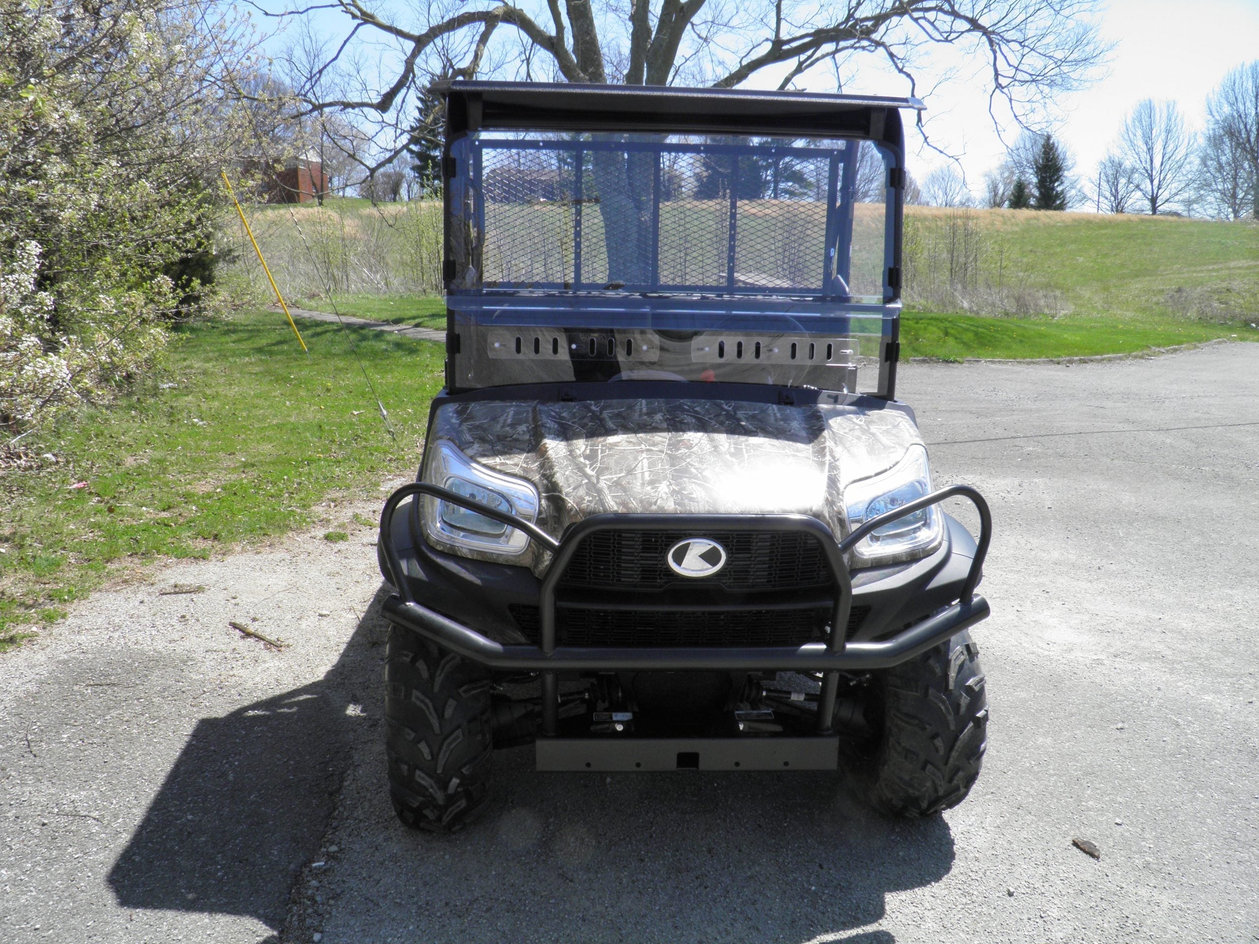 Photo of Kubota RTV X900/X1120 - 2 Pc Scratch-Resistant Windshield by 3 Star UTV - Premium Windshields for UTVs / Side by Sides